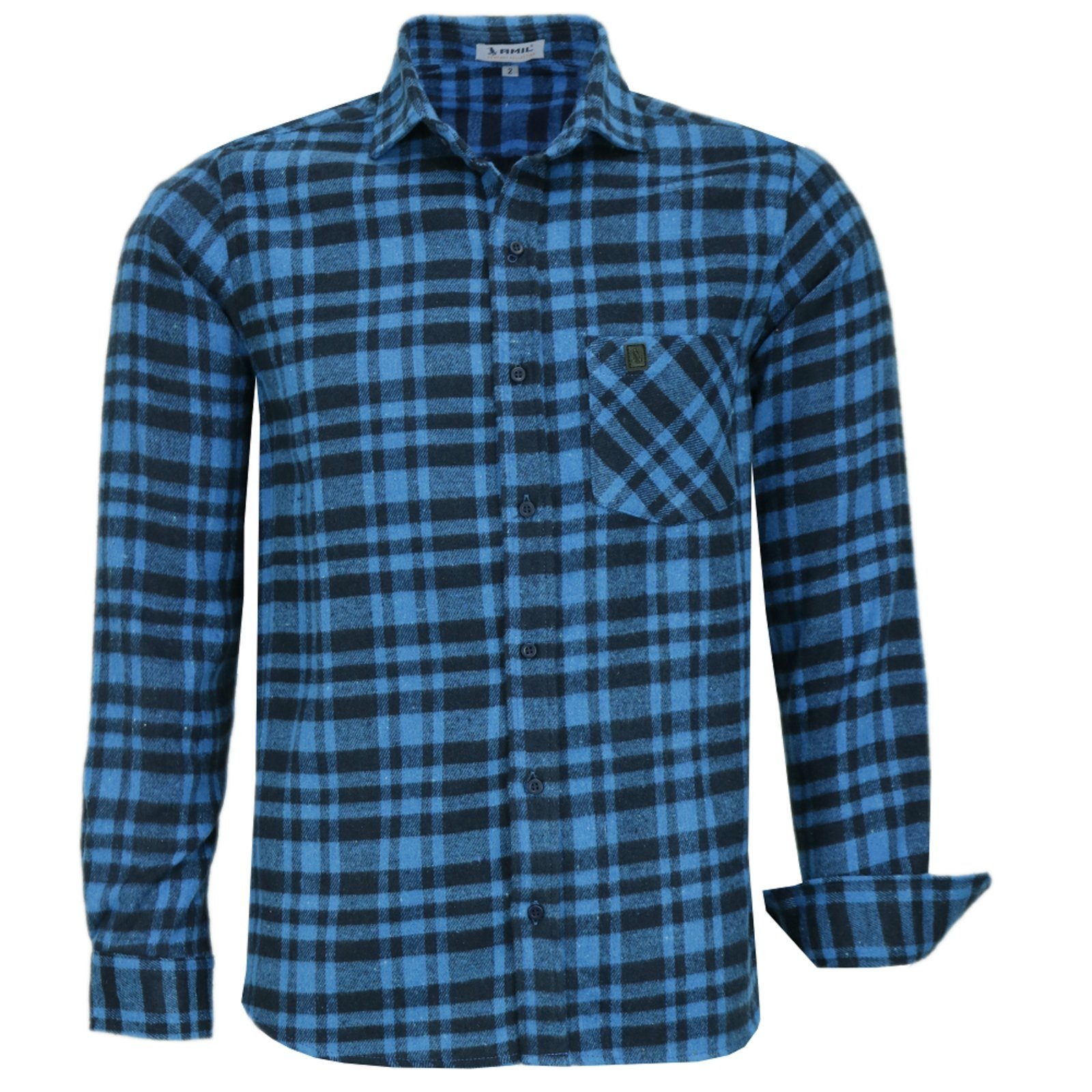 Camisa Xadrez Flanela Social Manga Longa Original Amil Royal