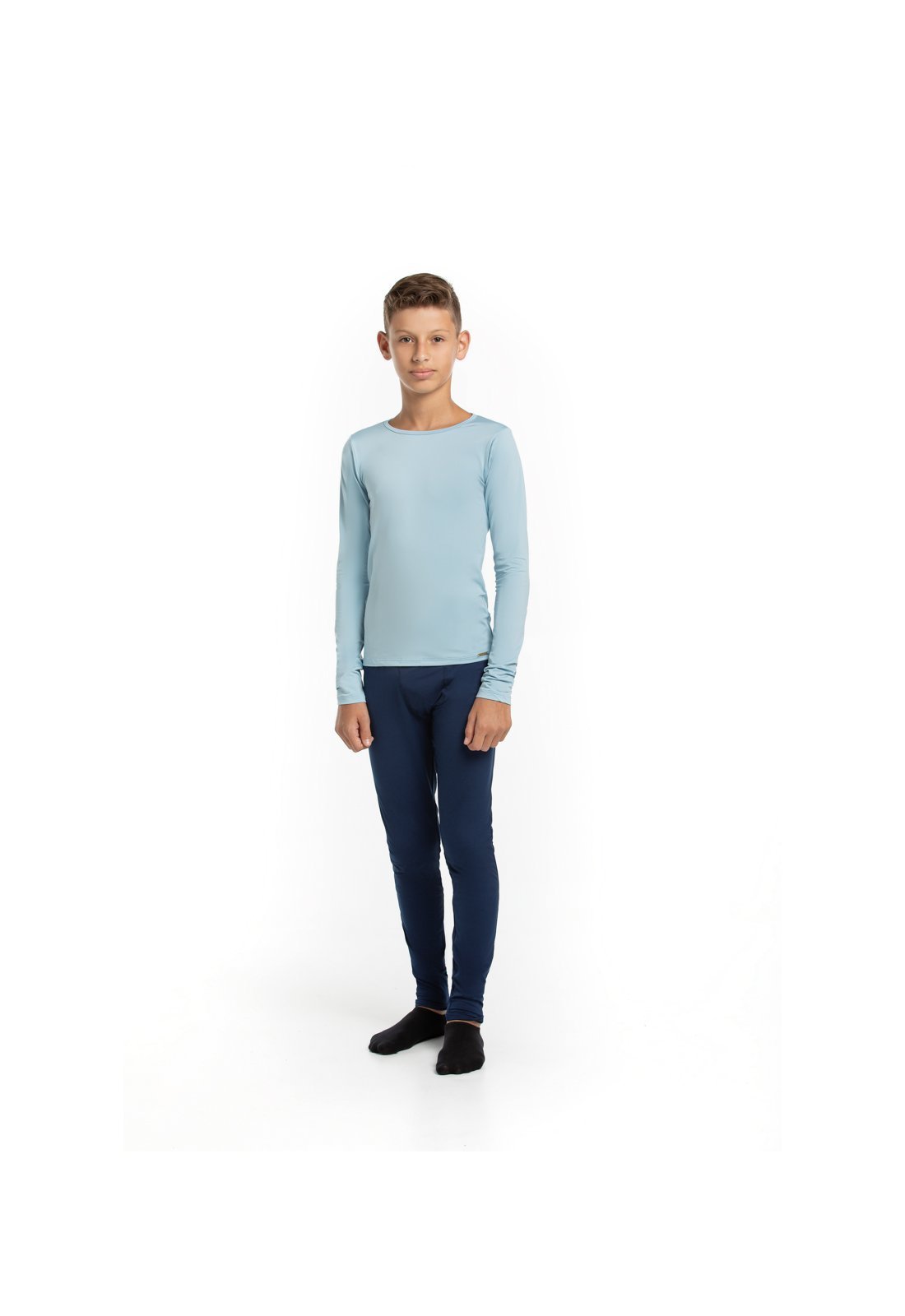 Infantil – Calça Térmica Juvenil Menino Peluciada Avulsa