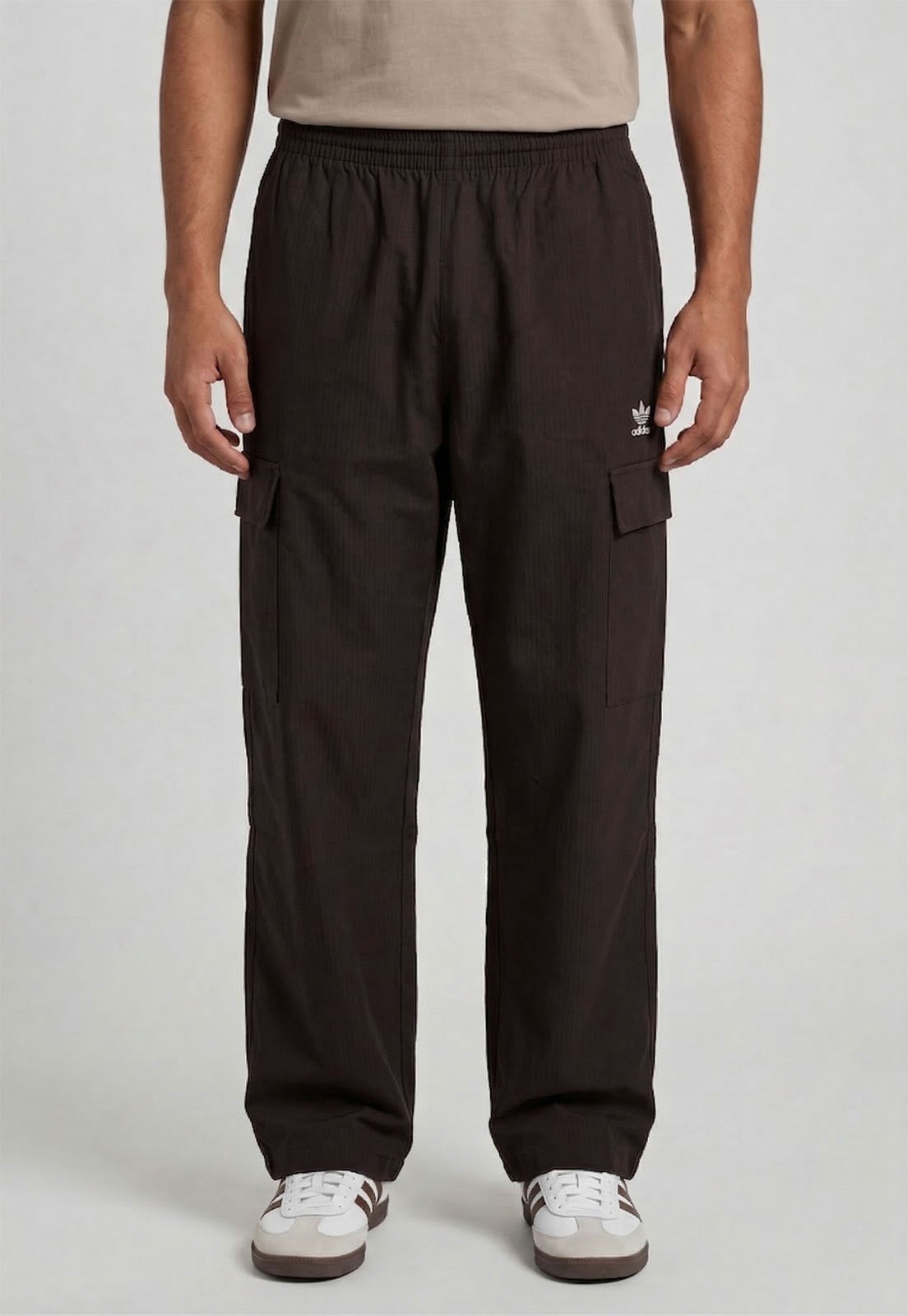 Calça Masculina adidas Originals Barra Reta Marrom