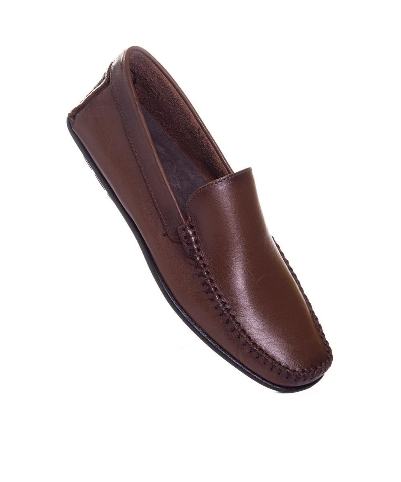 Vista 3 Mocassim Masculino Pixolé Couro Tabaco incolor Pixolé incolor