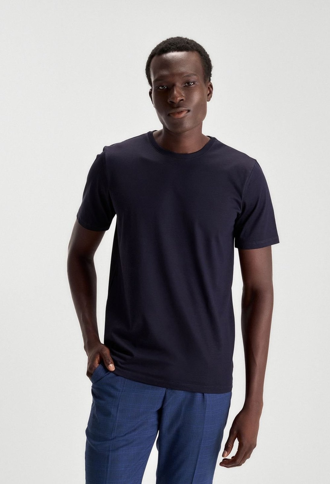 CAMISETA DOCTHOS SLIM MANGA CURTA MALHA MERCERIZADA ULTRABLUE CAMISETA DOCTHOS SLIM MANGA CURTA MALHA MERCERIZADA ULTRABLUE 029 AZUL NOITE EG