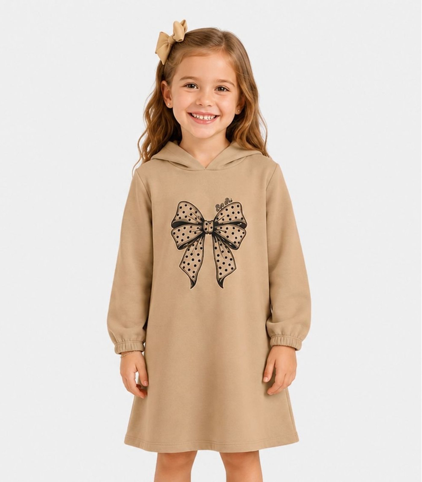 Infantil - Vestido Estampado Select Marrom