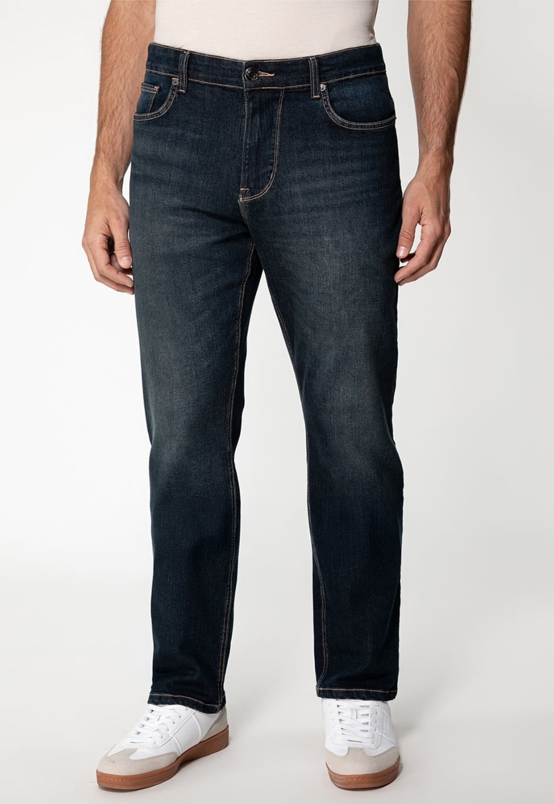 Calça Jeans Guess Regular Straight Azul Escuro