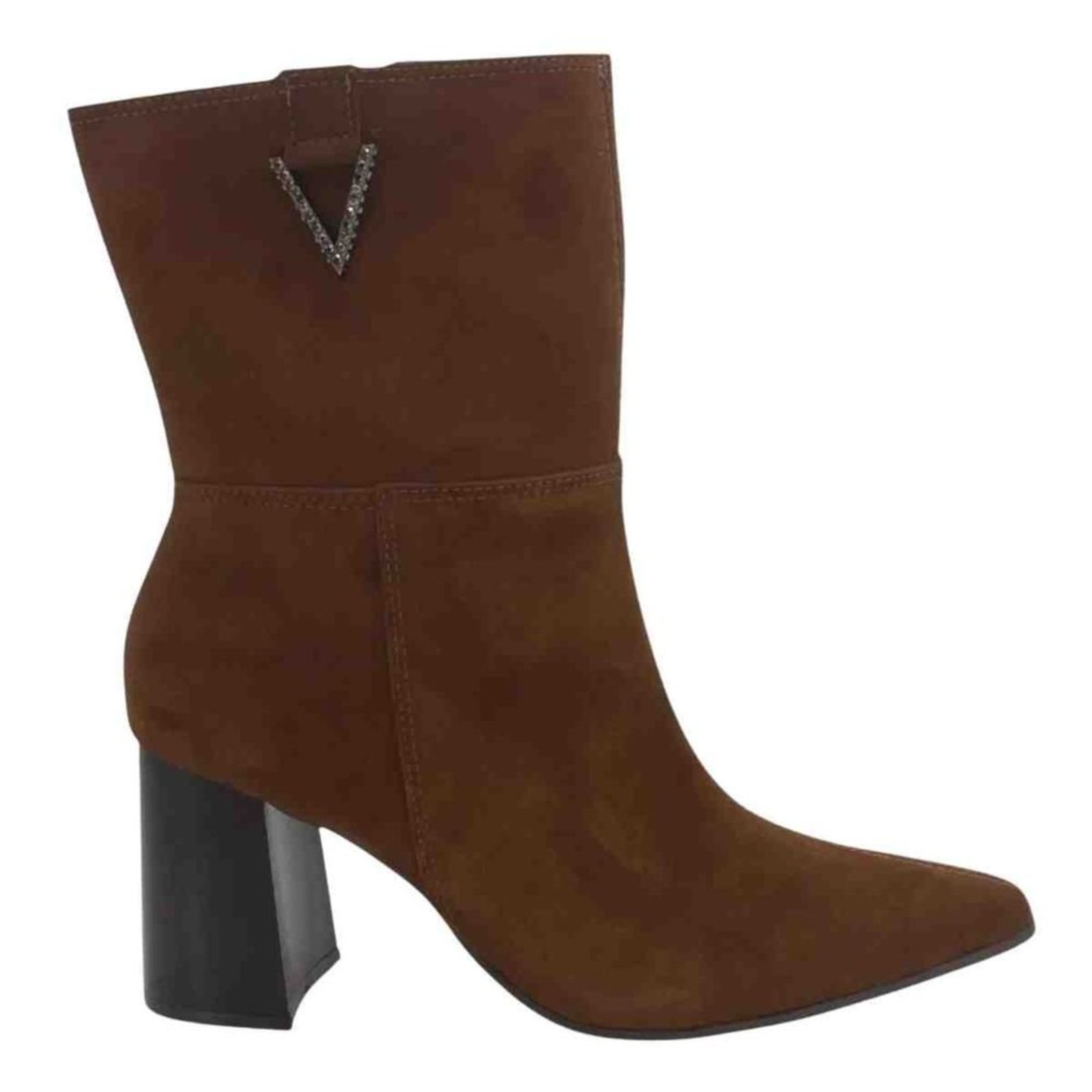 Bota Cano Médio Feminina Via Marte Dark Camel