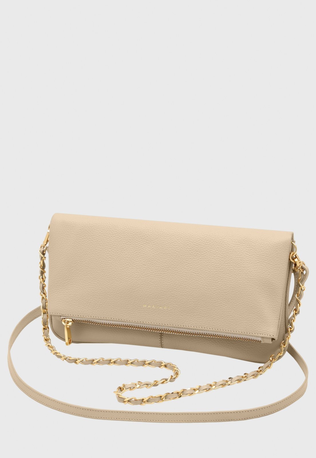 Bolsa Transversal Couro Mariart Cerejeira Aveia