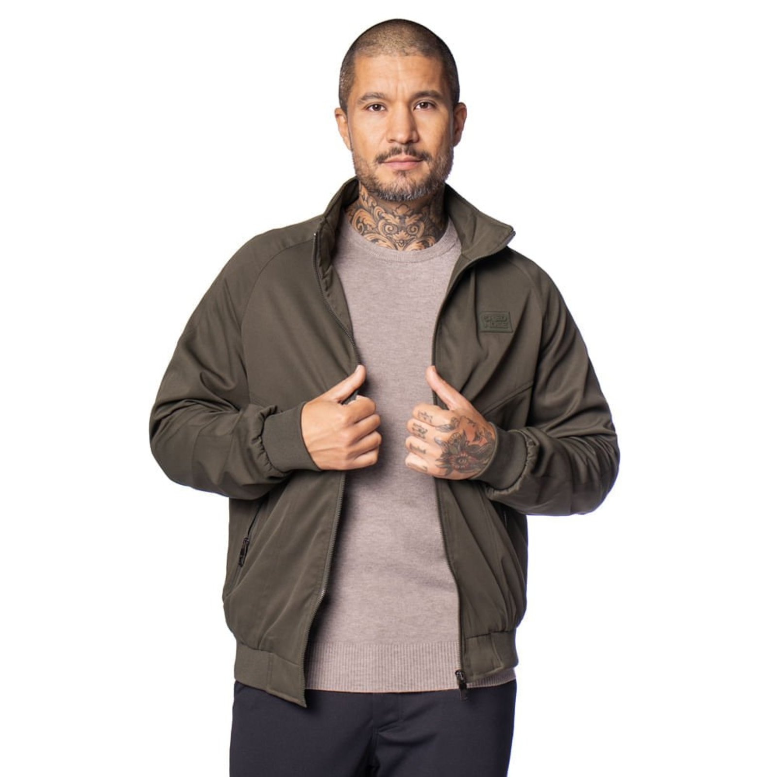 Jaqueta Masculina Red Nose Esportiva Peluciada Verde Militar
