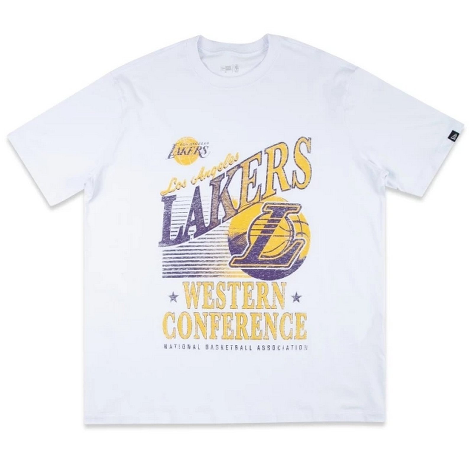 Camiseta New Era Oversize Los Angeles Lakers Branco