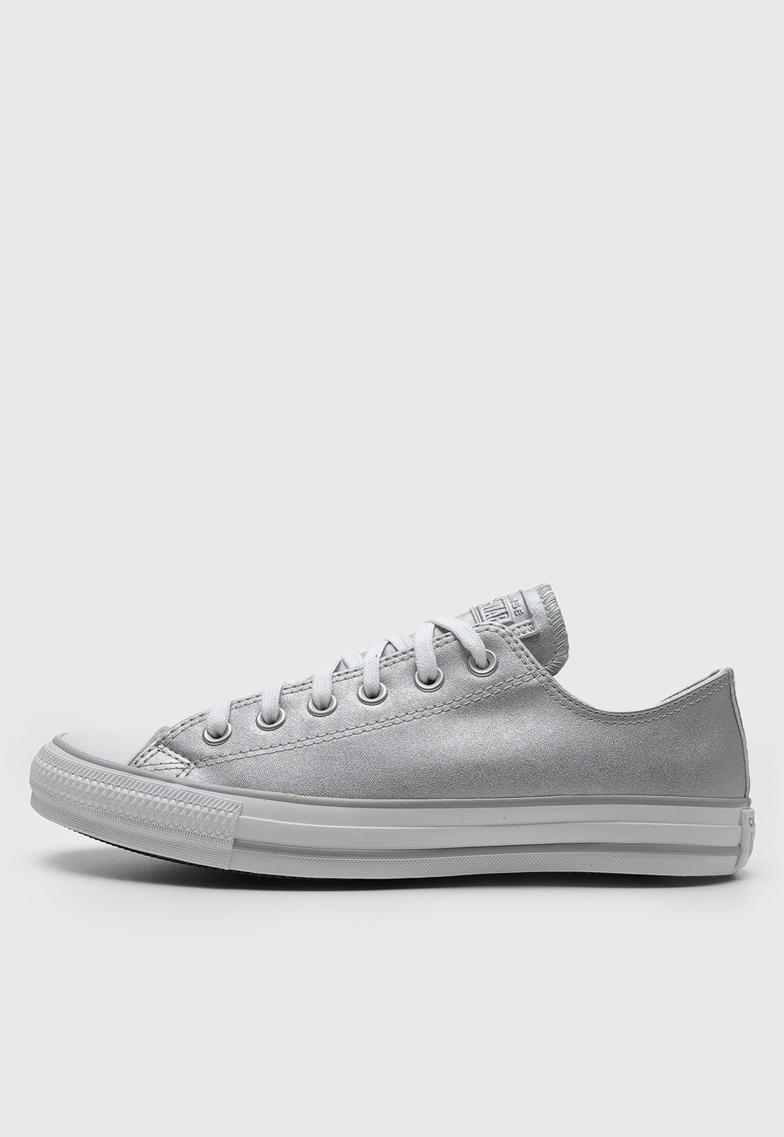 Tênis Converse Chuck Taylor All Star Cano Baixo Prata