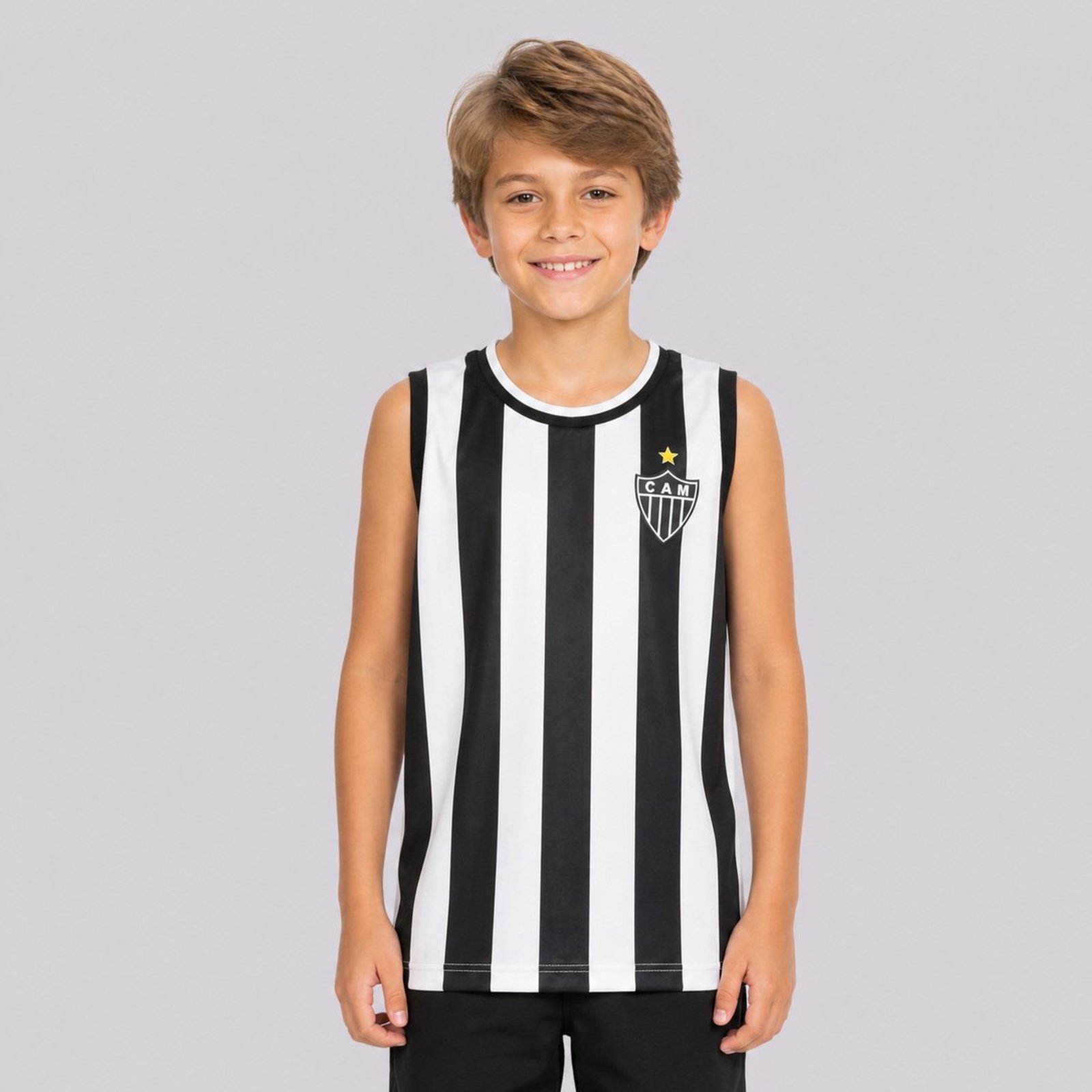 Regata Atlético Mineiro Flood Branca e Preta
