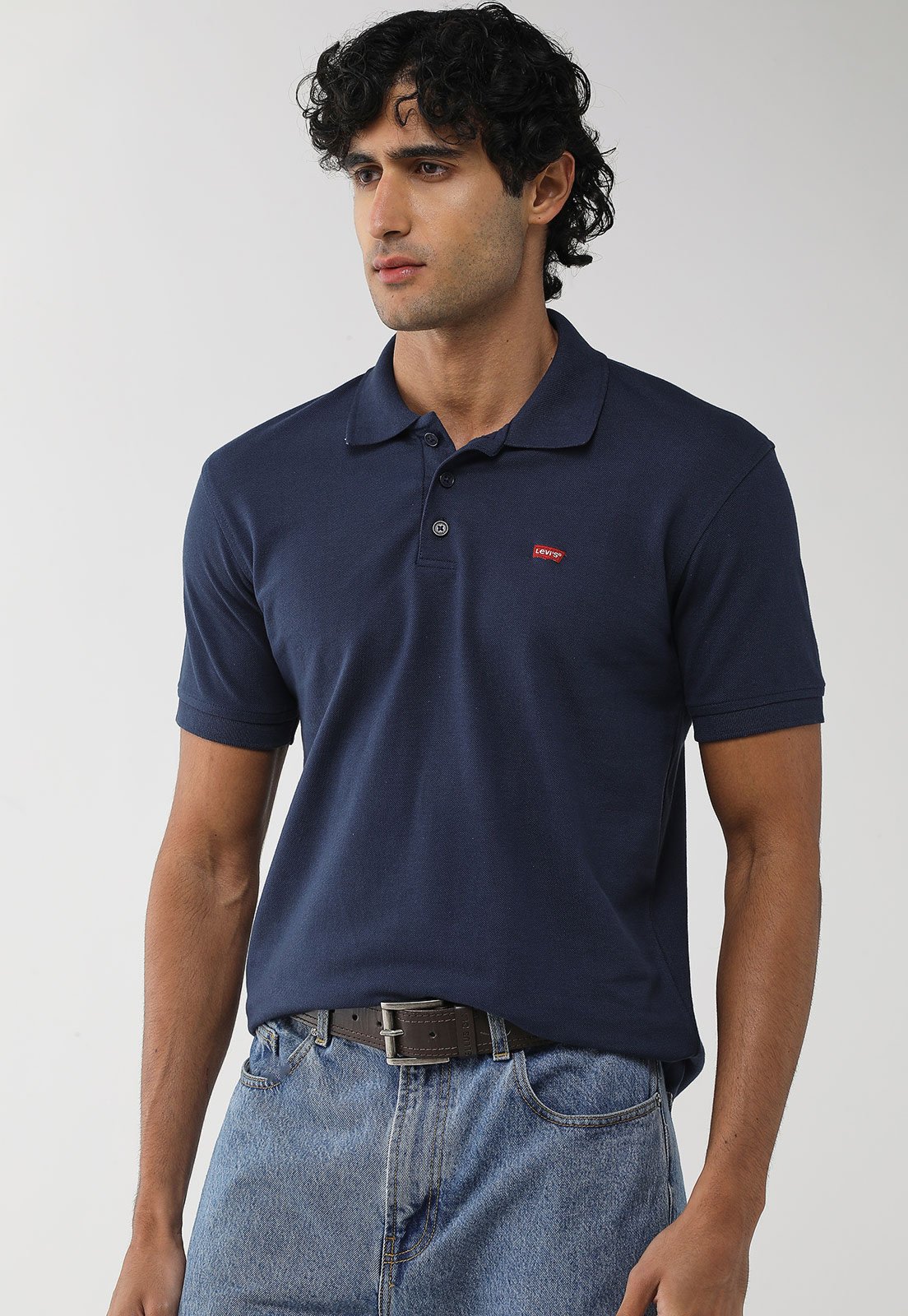 Camisa Polo Masculina Levi's HM Polo Azul Marinho