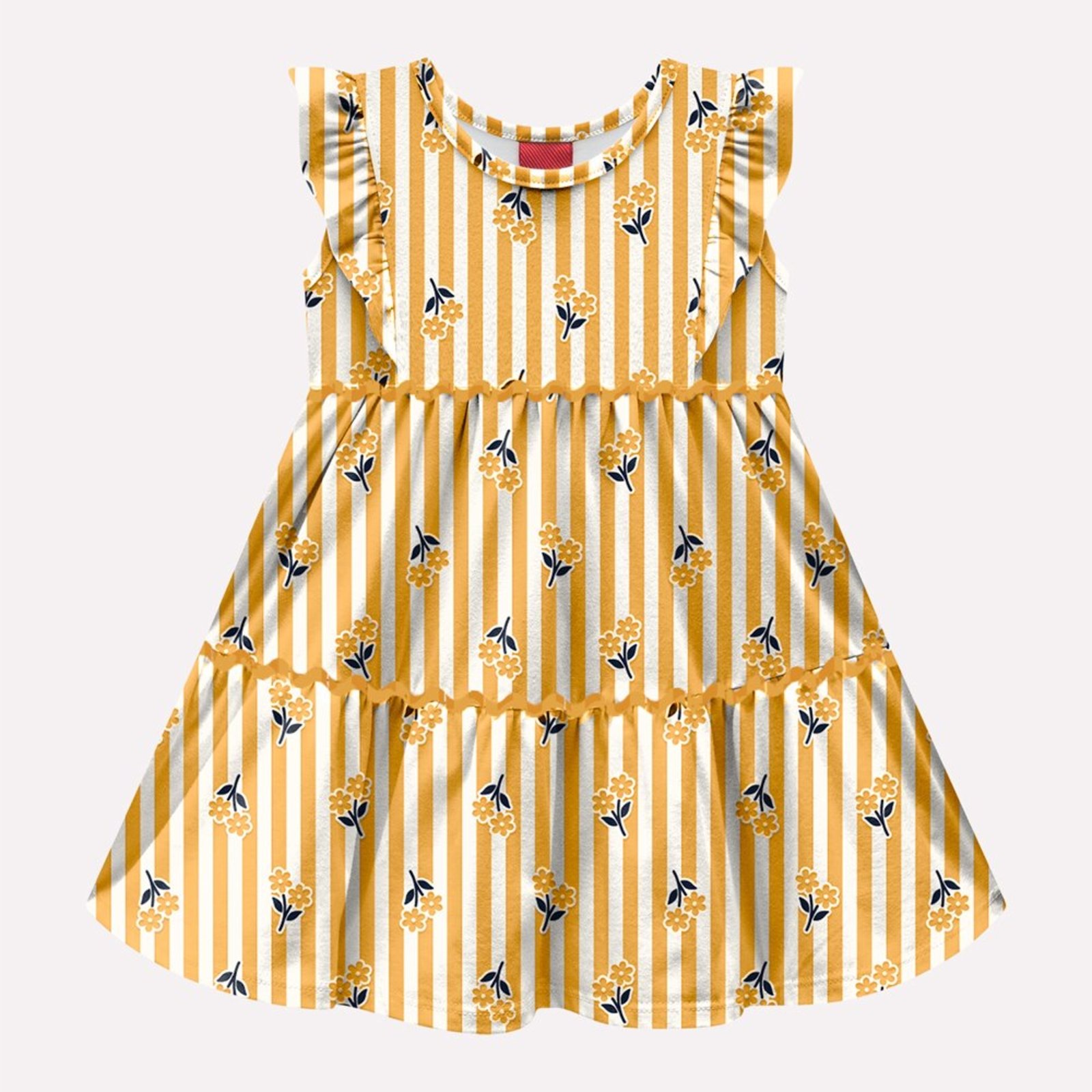 Infantil - Vestido Menina Listras Kyly