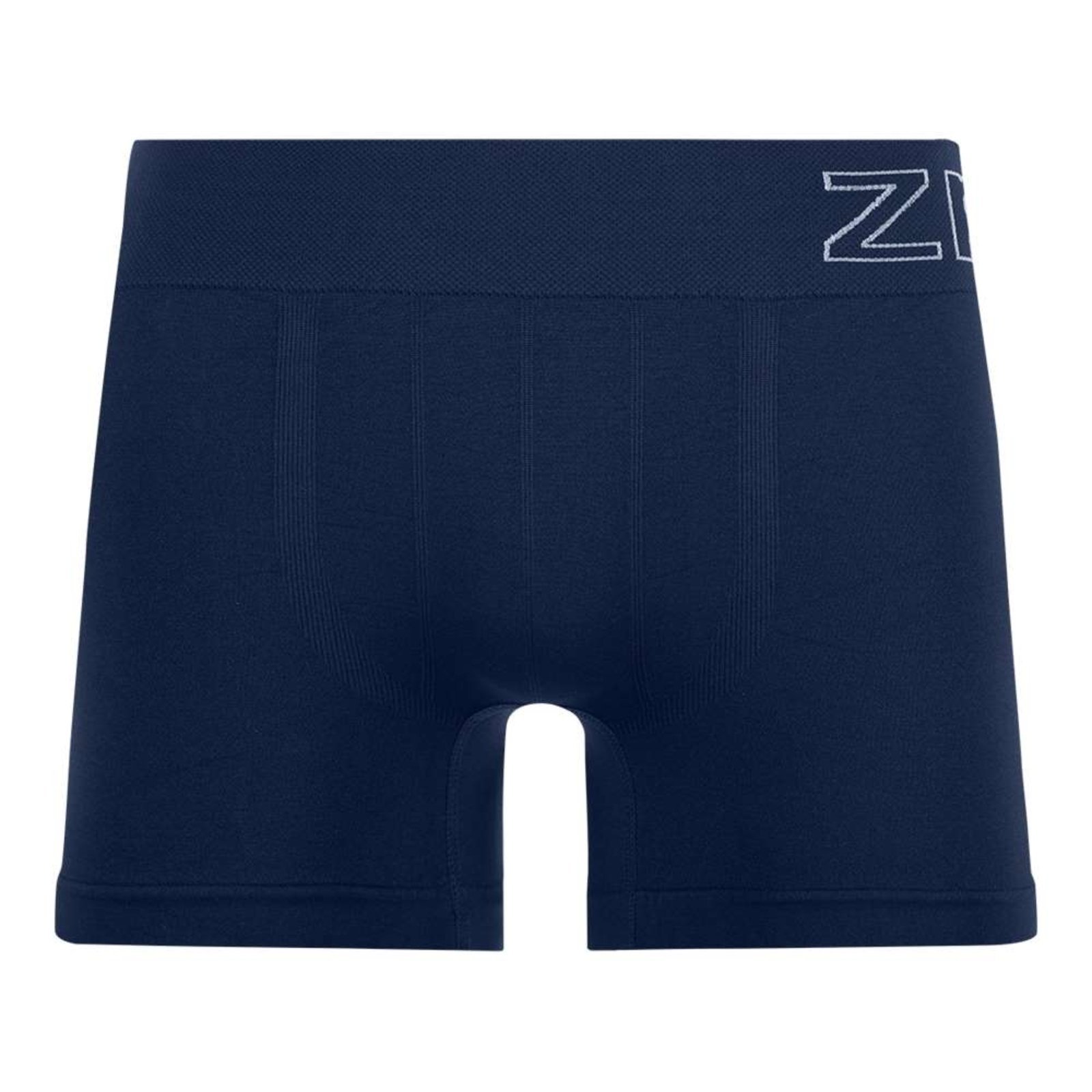 Cueca Boxer Plus Lisa ZR no cós Sem Costura Navy Zee Rucci