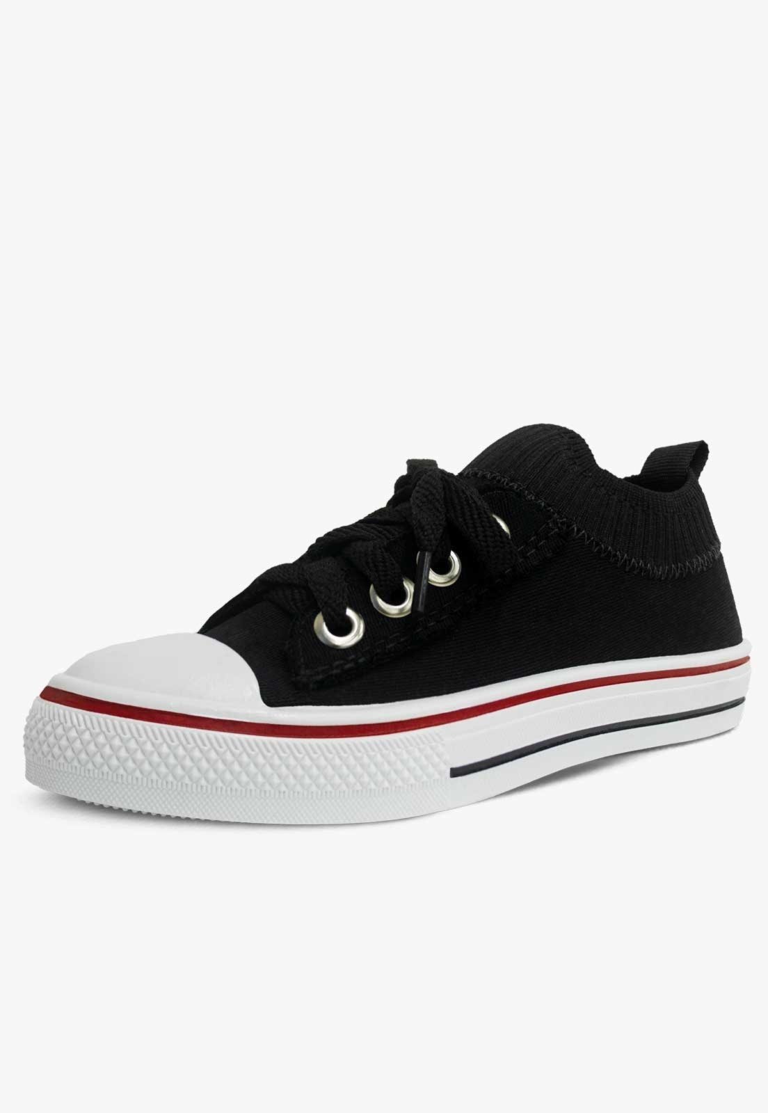 Vista 2 Infantil - Tênis Menina 28ao35 Casual Moda Escolar Pópidí preto Pópidí preto