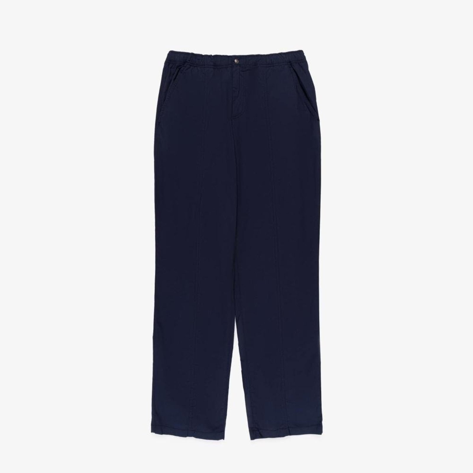 Calça Chino de Caimento Relaxado Azul Marinho - 40 Azul