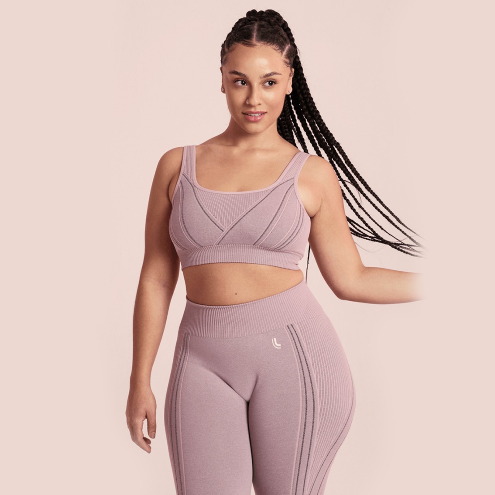Top Fem Esportivo Max Lupo Seamless Academia New Lançamento 71926 Blush