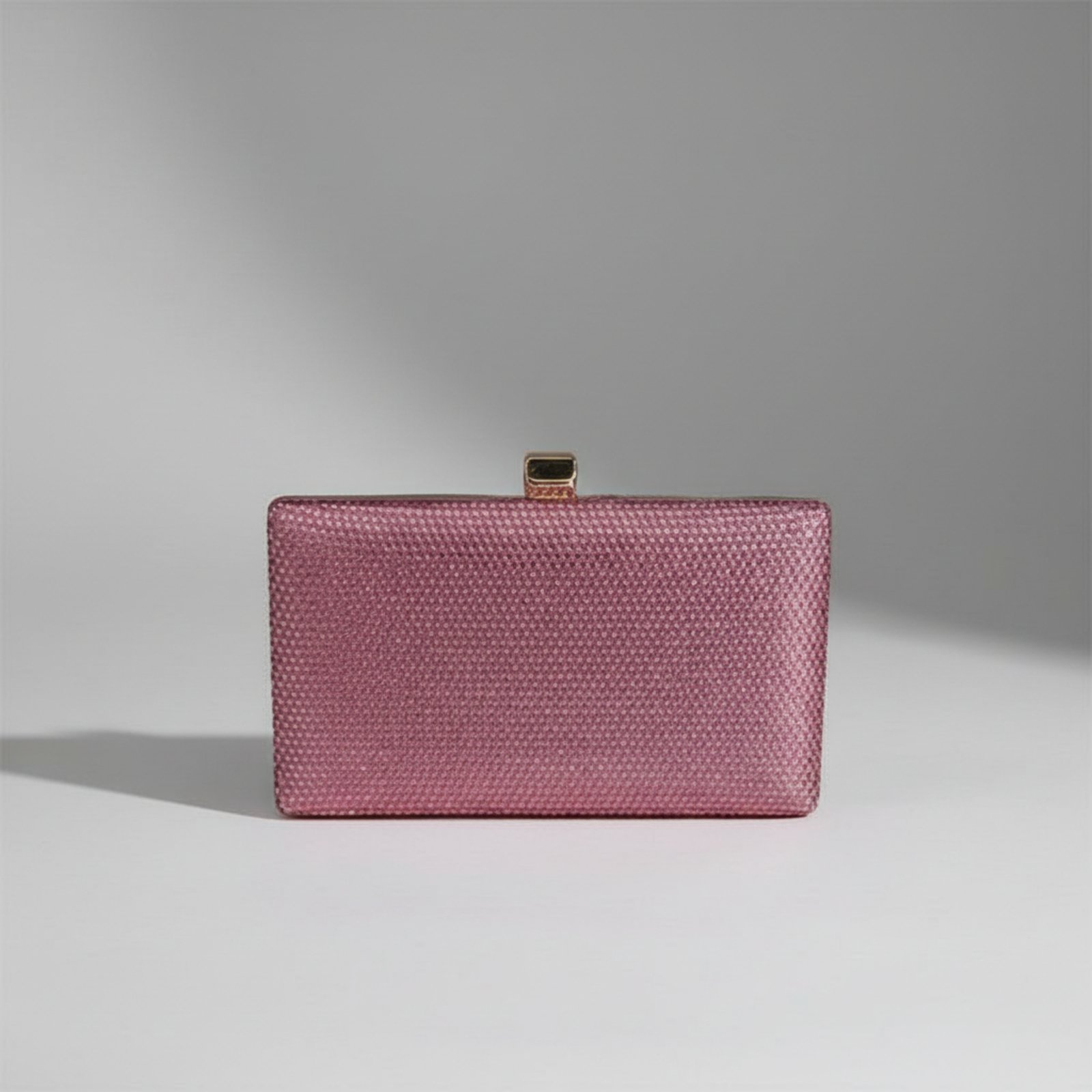 Clutch Rosa Luxo Retangular