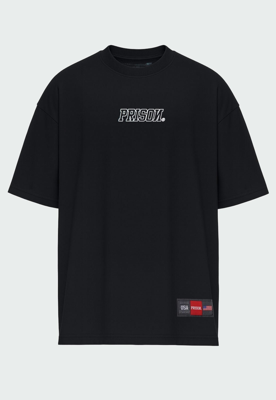 Camiseta Streetwear Prison Logo Preta Preto
