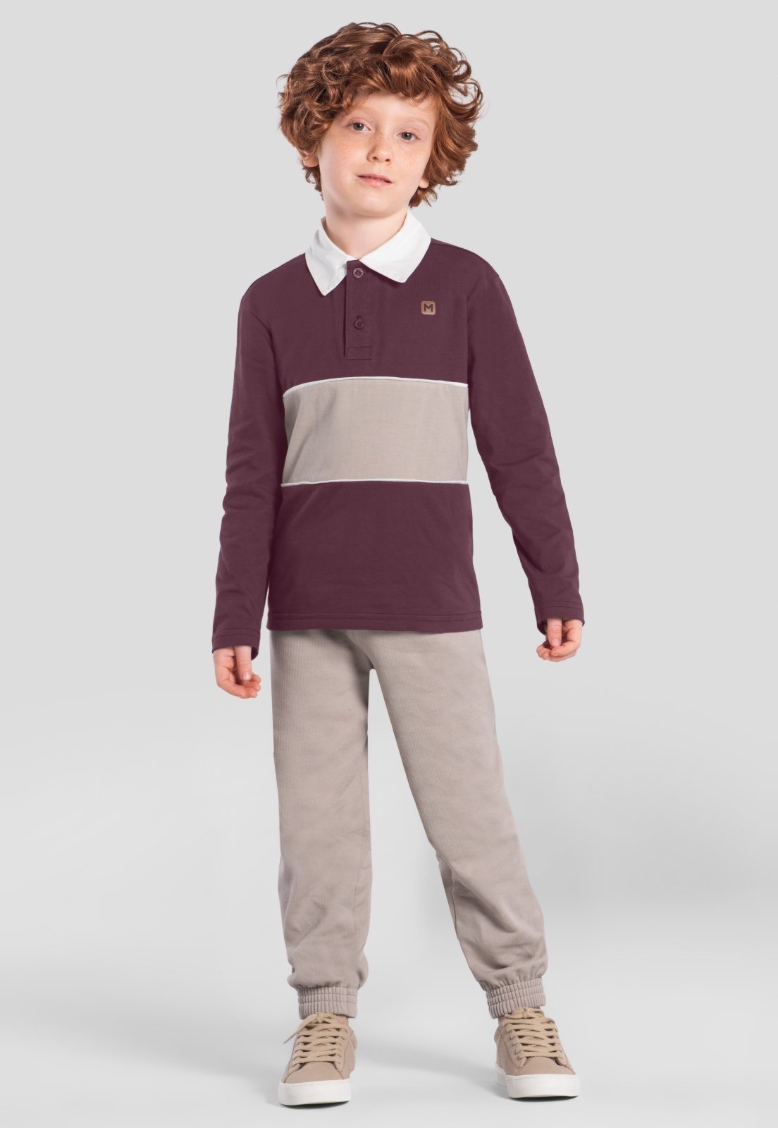Infantil - Camisa polo menino colorblock Mundi