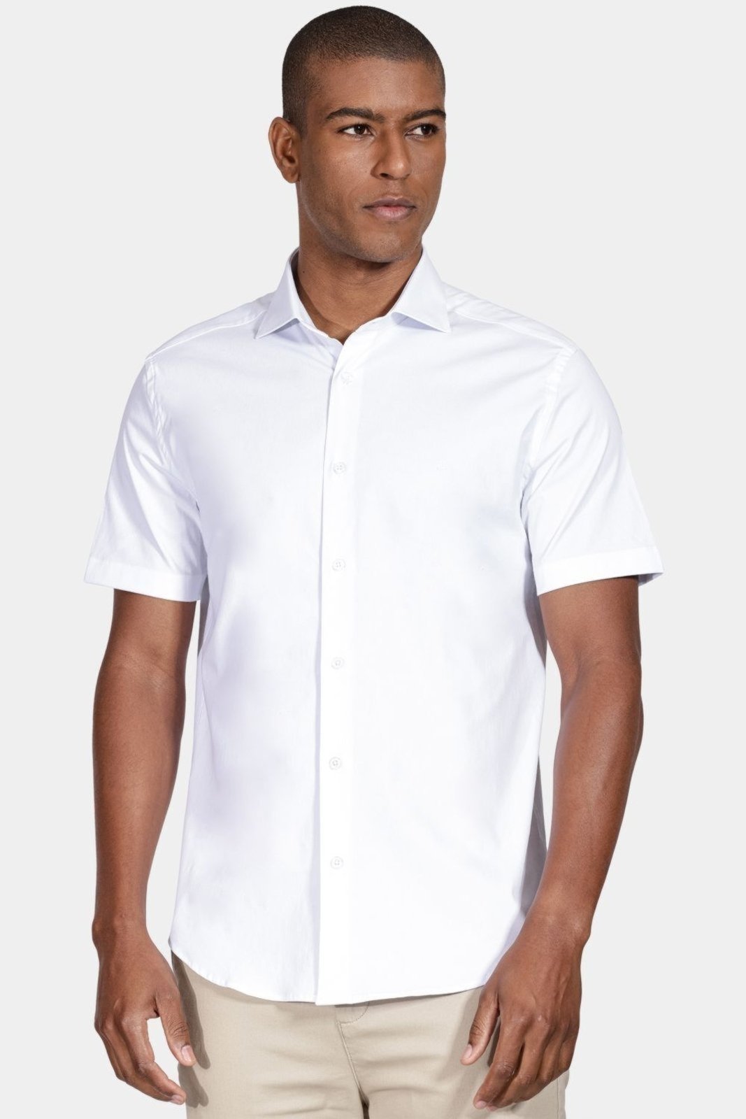 Camisa Aramis Slim Tricoline Stretch Branco
