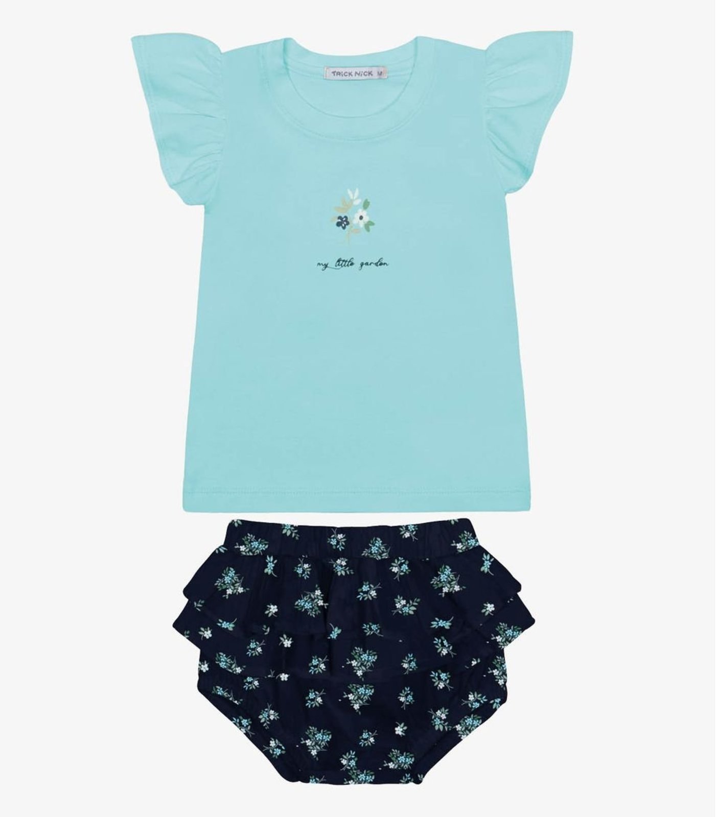 Infantil - Conjunto Blusa Com Calcinha Trick Nick Azul