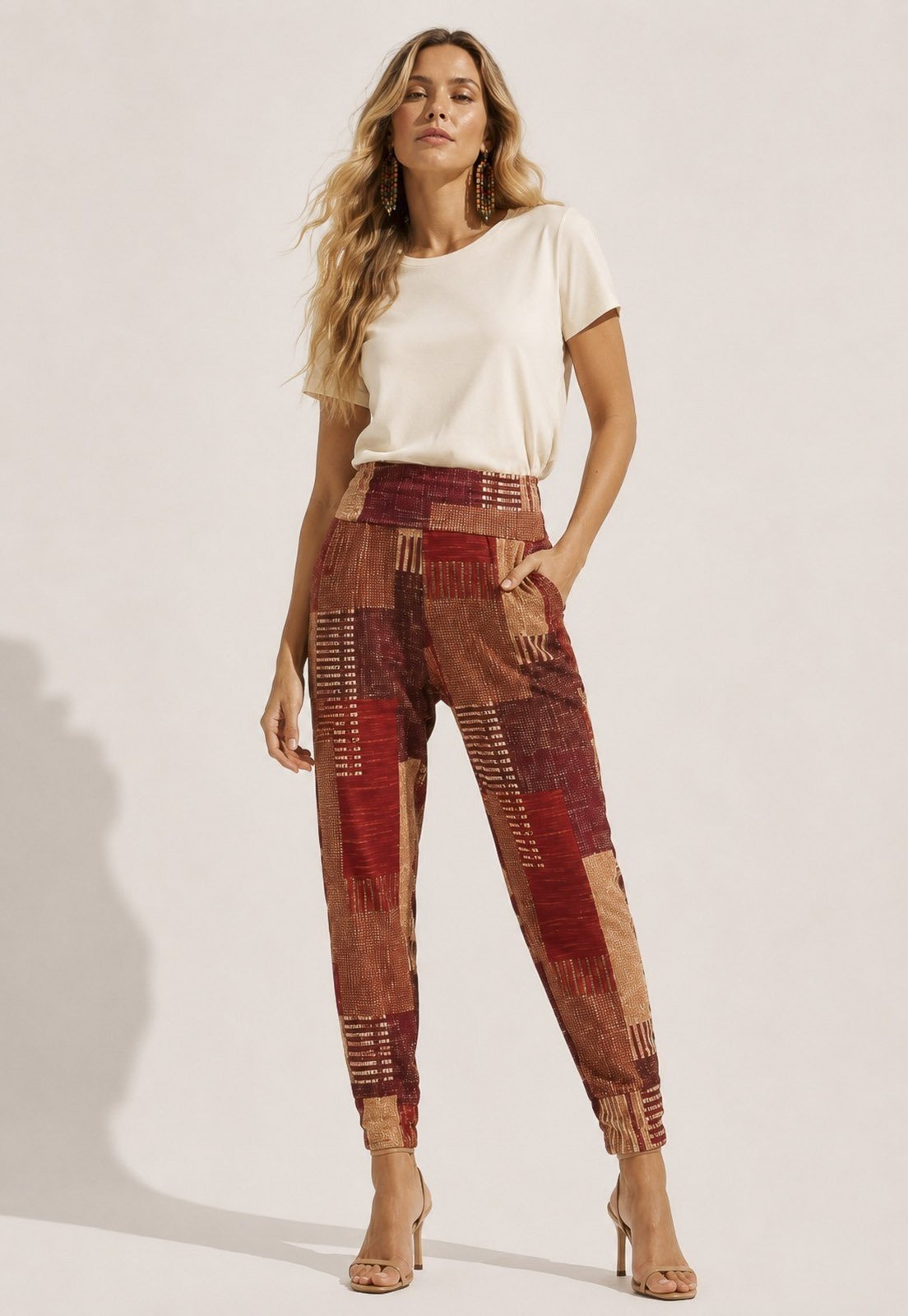 Calça Amazonia Vital Saruel Malha com Bolso Tramas do Sol