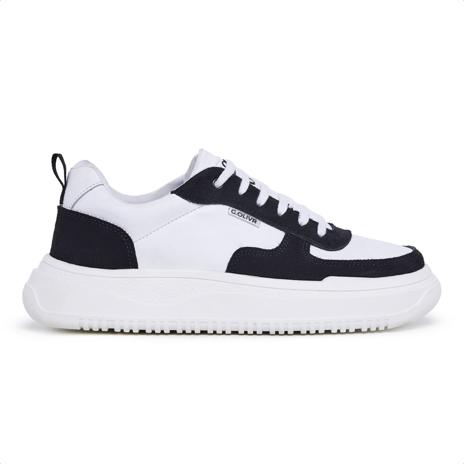 Tenis Casual Masculino Lavini Sneakers Couro Legitimo Branco