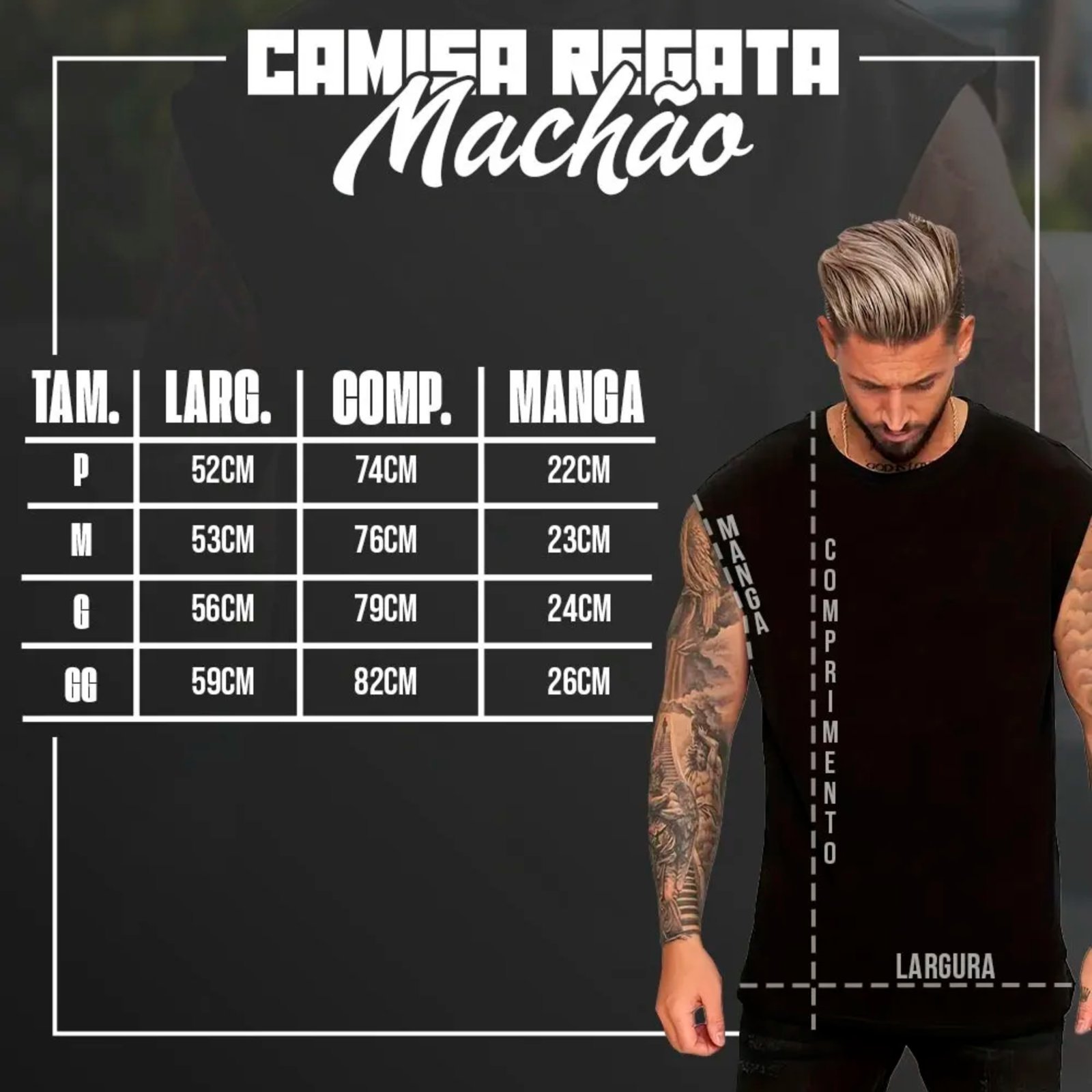 Vista 3 Camiseta Regata Machão Country Rodeo Club Since 1939 Visual Exclusivo Masculina Off White ousy off-white white ousy off-white white