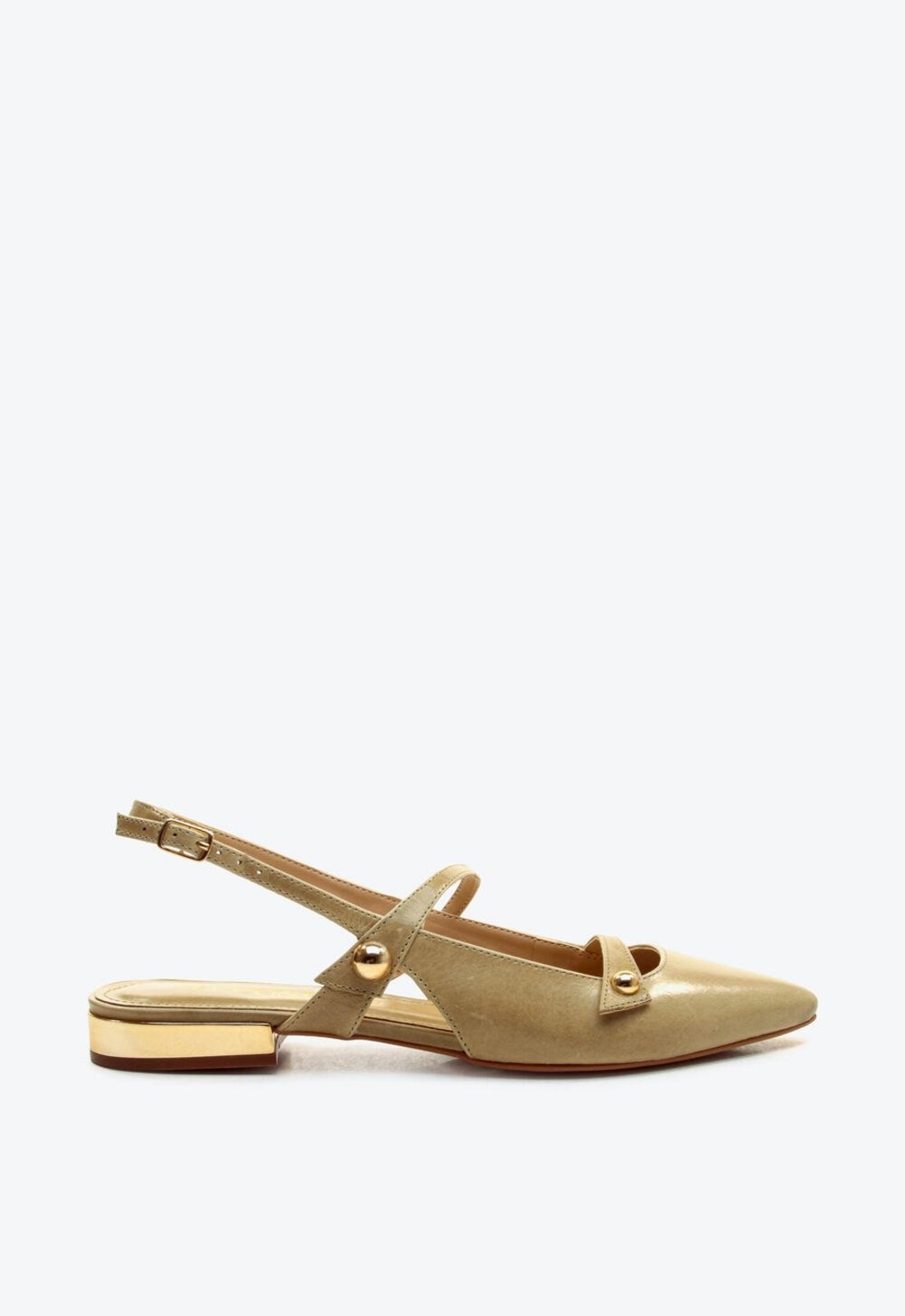 Sapatilha Slingback Couro Verde Cecconello 3075004-2