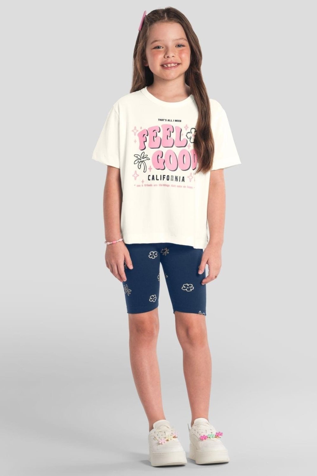 Infantil - Conjunto menina tropical em gel Brandili