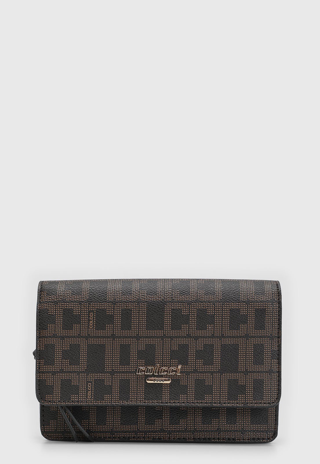 Bolsa Transversal Feminina Colcci Alça Corrente Marrom