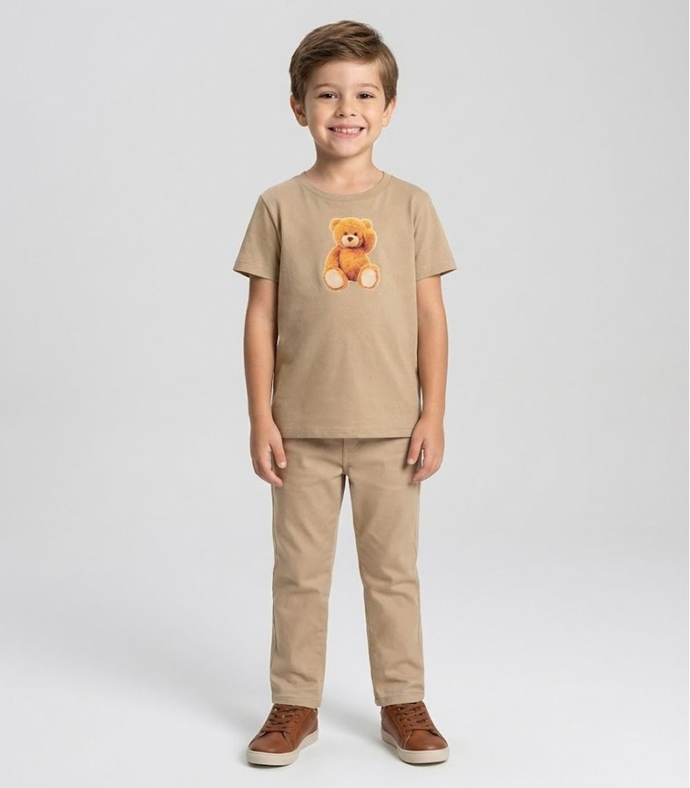 Infantil – Camiseta Masculina Trick Nick Marrom