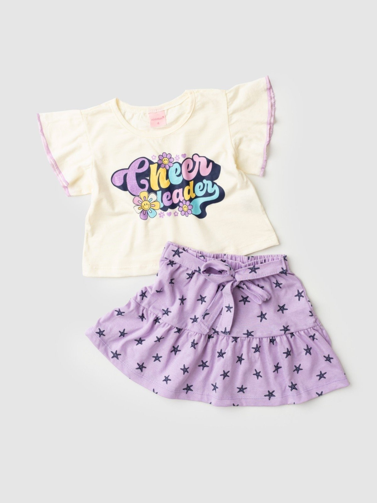 Vista 3 Infantil - Conjunto Platinum Líder De Torcida PLATINUM KIDS bege PLATINUM KIDS bege