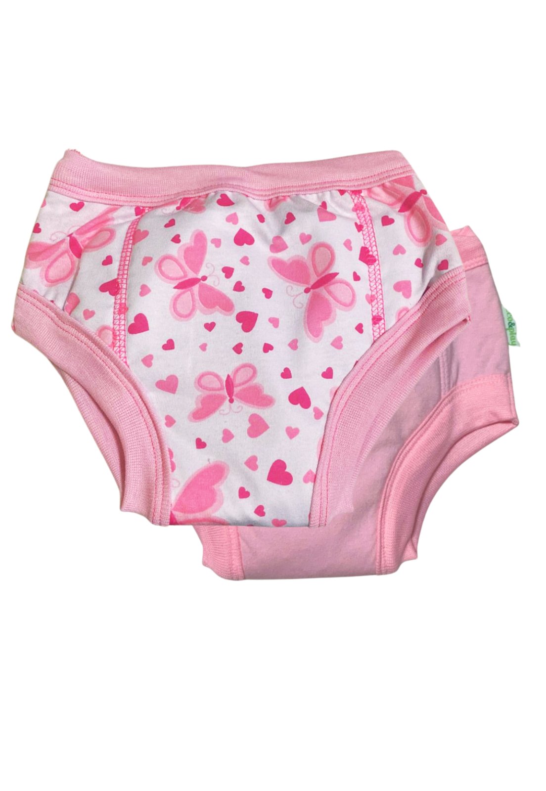 Kit Desfralde Meu Tibum 02 Calcinhas de treinamento Borboleta rosa