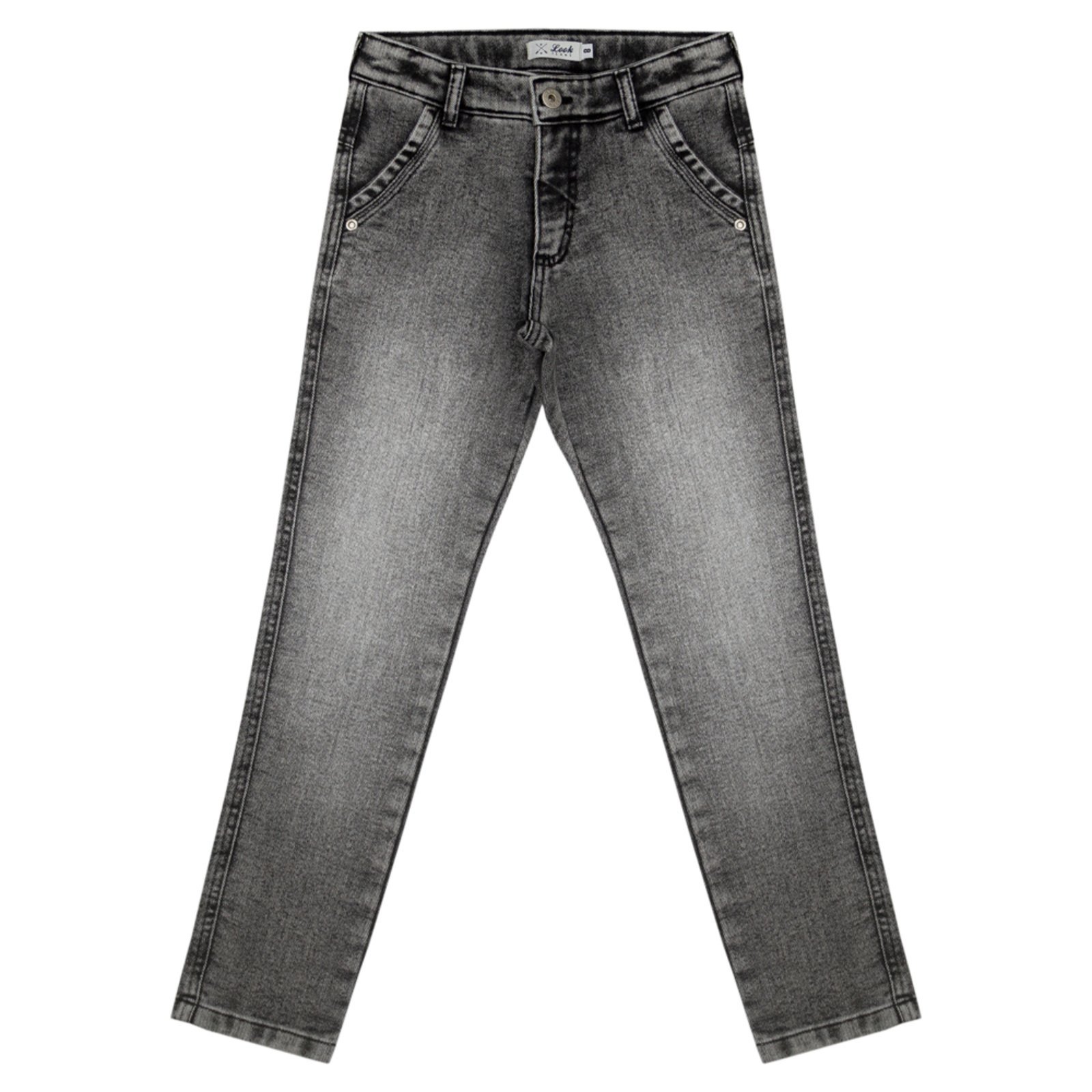 Infantil - Calça Juvenil Look Jeans Skinny Jeans Black
