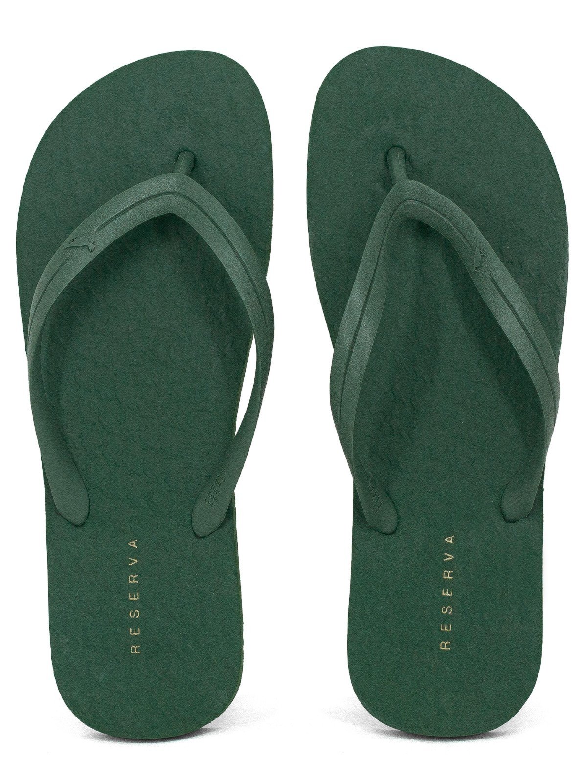 Chinelo Masculino Reserva Go RSV Rio Confortável Borracha Sandália Dedo Antiderrapante Macio Verde Militar
