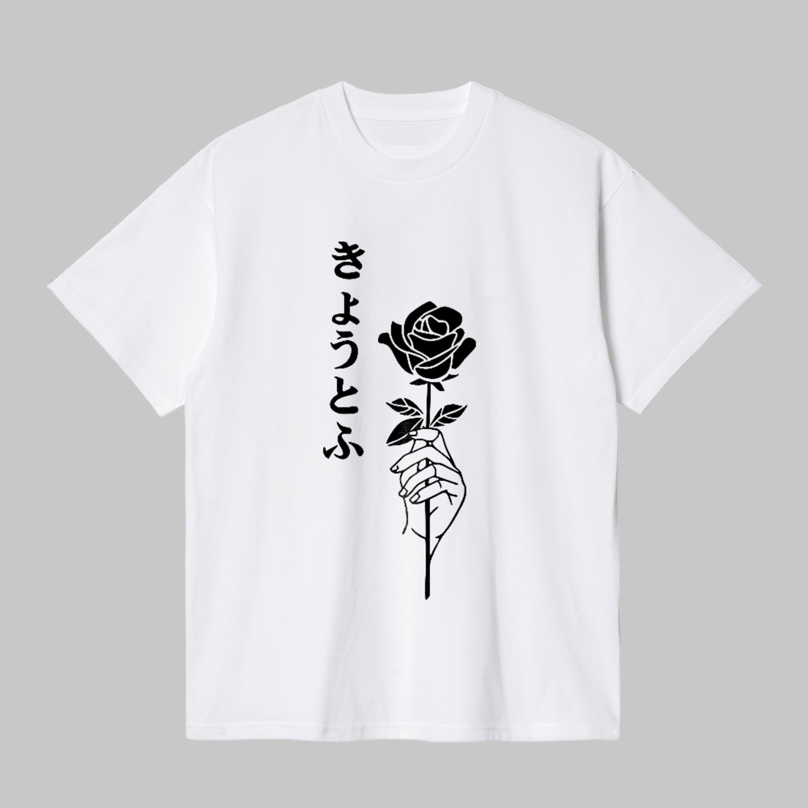 Camiseta Básica Rosa Minimalista Estética Delicada Streetwear Branco