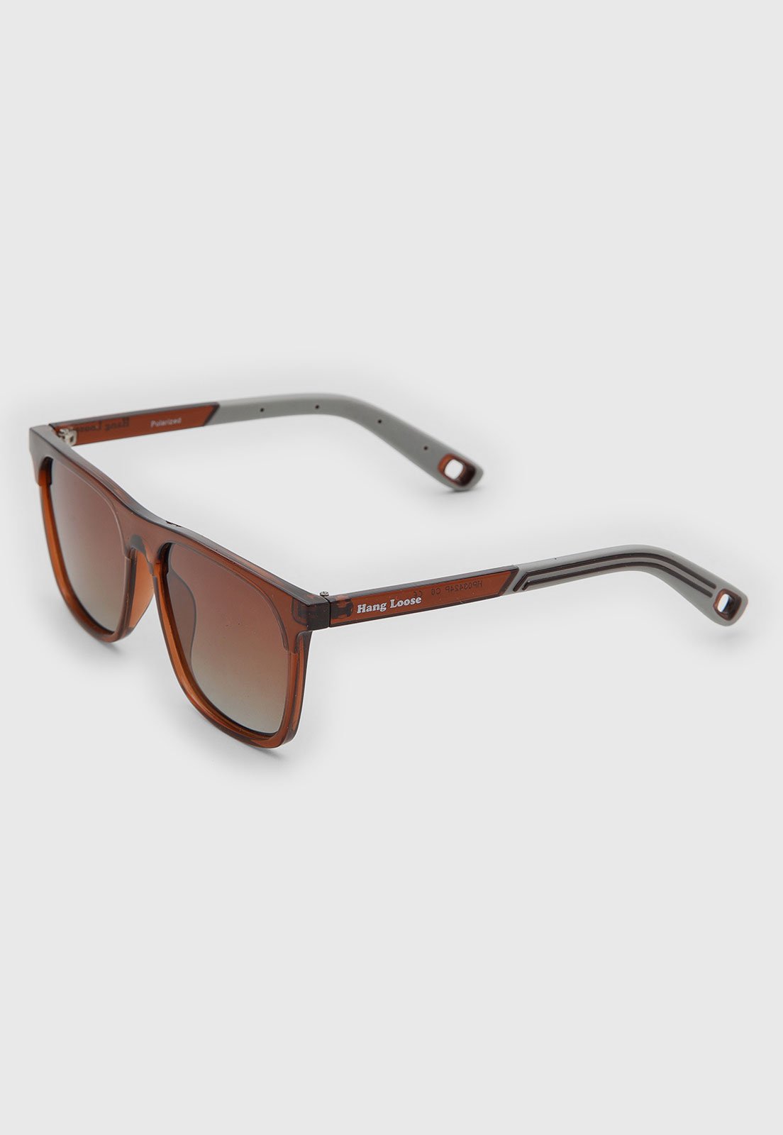 Óculos de Sol Hang Loose Retangular Polarized Marrom