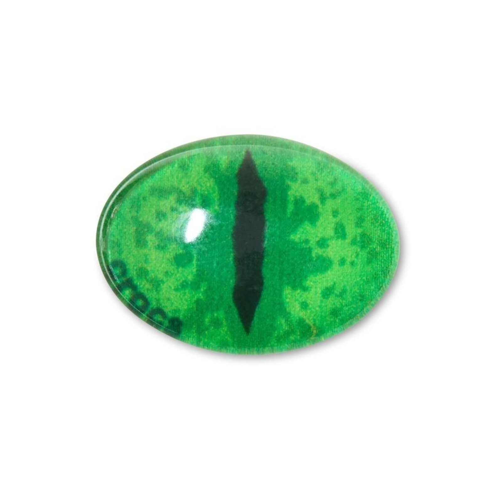 Infantil - Jibbitz™ Olho de Animal Verde UNICO Branco