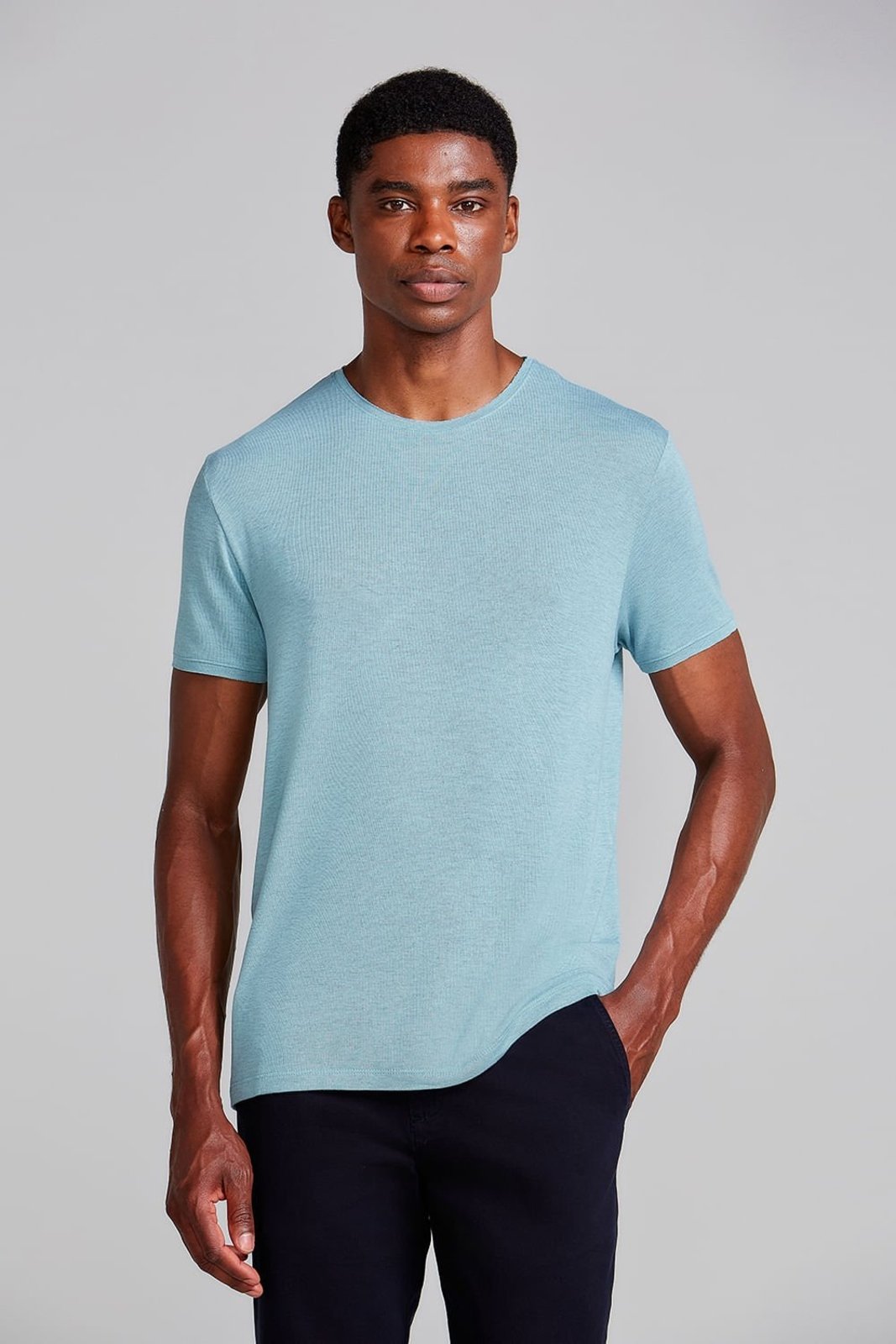 HIGHSTIL Camiseta Slim Fit - Azul