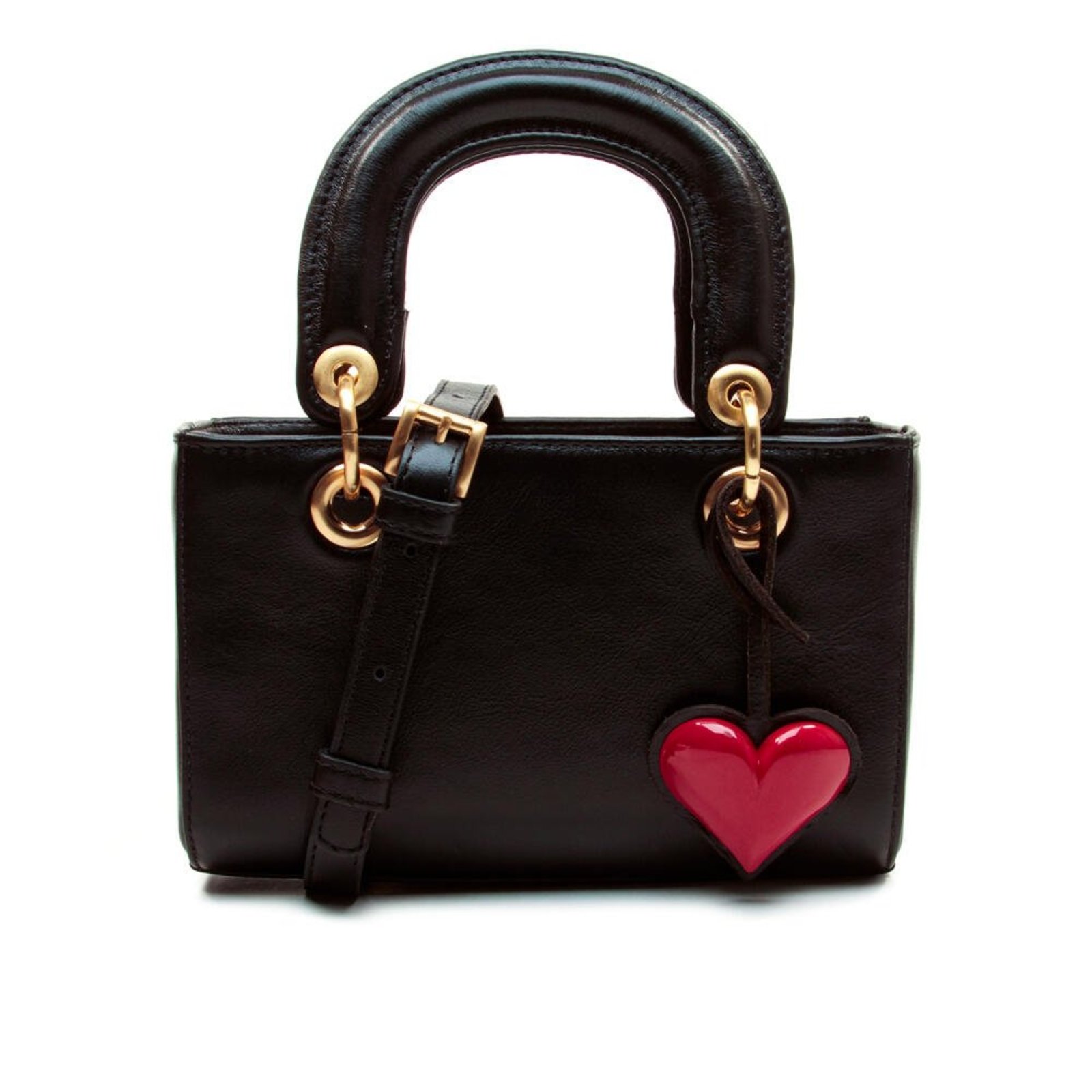 Bolsa Couro Preto Cecconello C2958-1