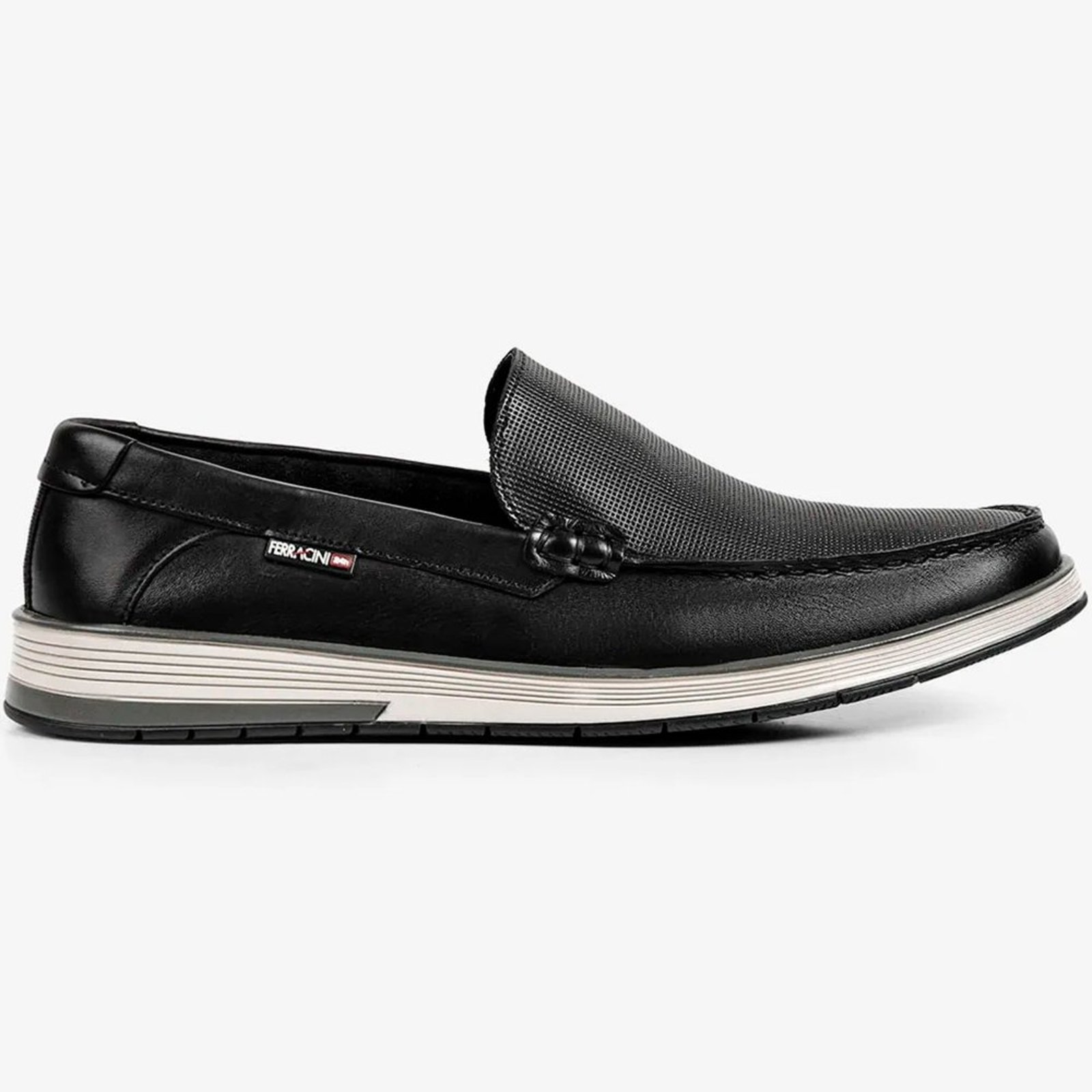 Sapato Couro Ferracini Ultra Sum 6989 657A Preto Masculino