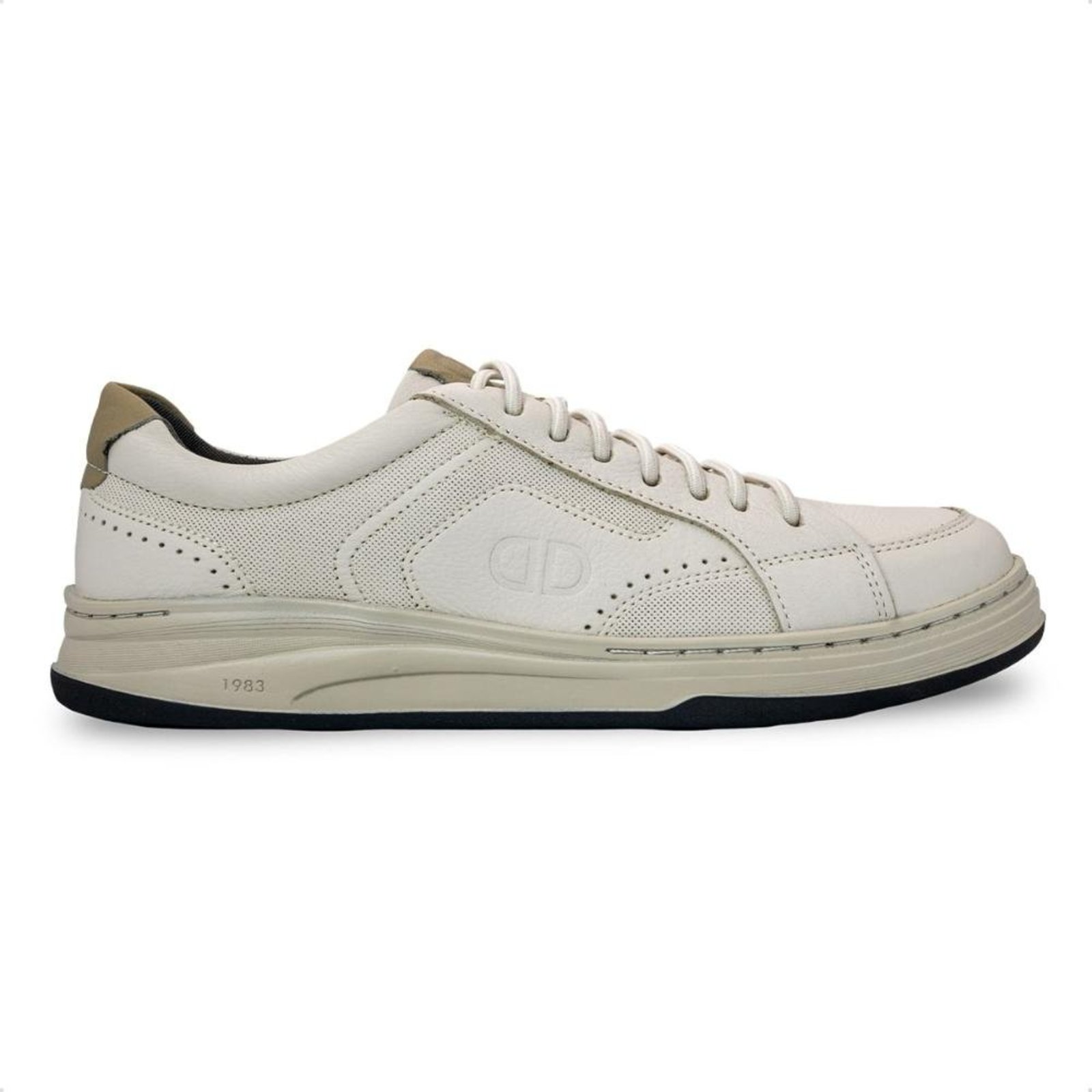 Sapatênis Democrata Masculino Denin Step 640301 Off-white
