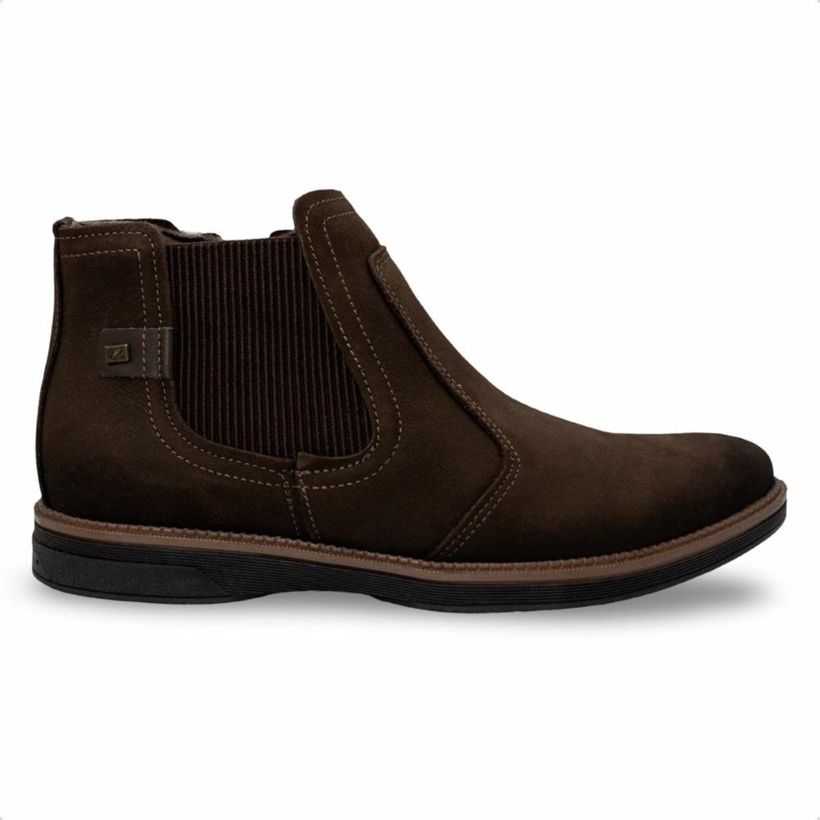 Bota Pegada Masculina Cardiff em Couro 126754 Marrom