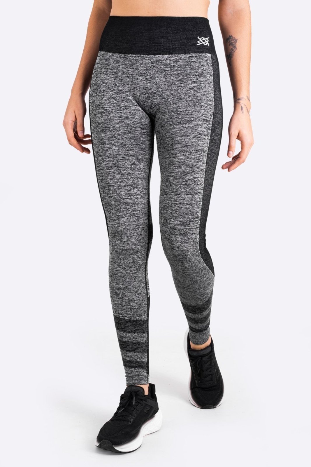 Calça Legging HUPI Seamless Mescla Cinza