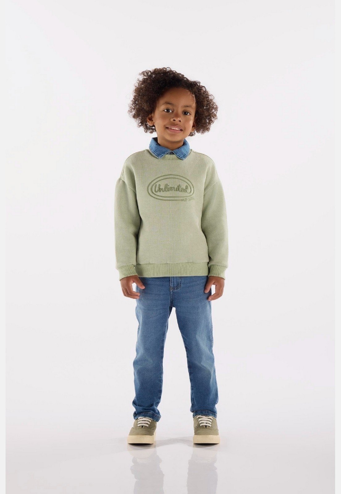Infantil - Blusão em Moletom Linho Felpado Up Baby Verde