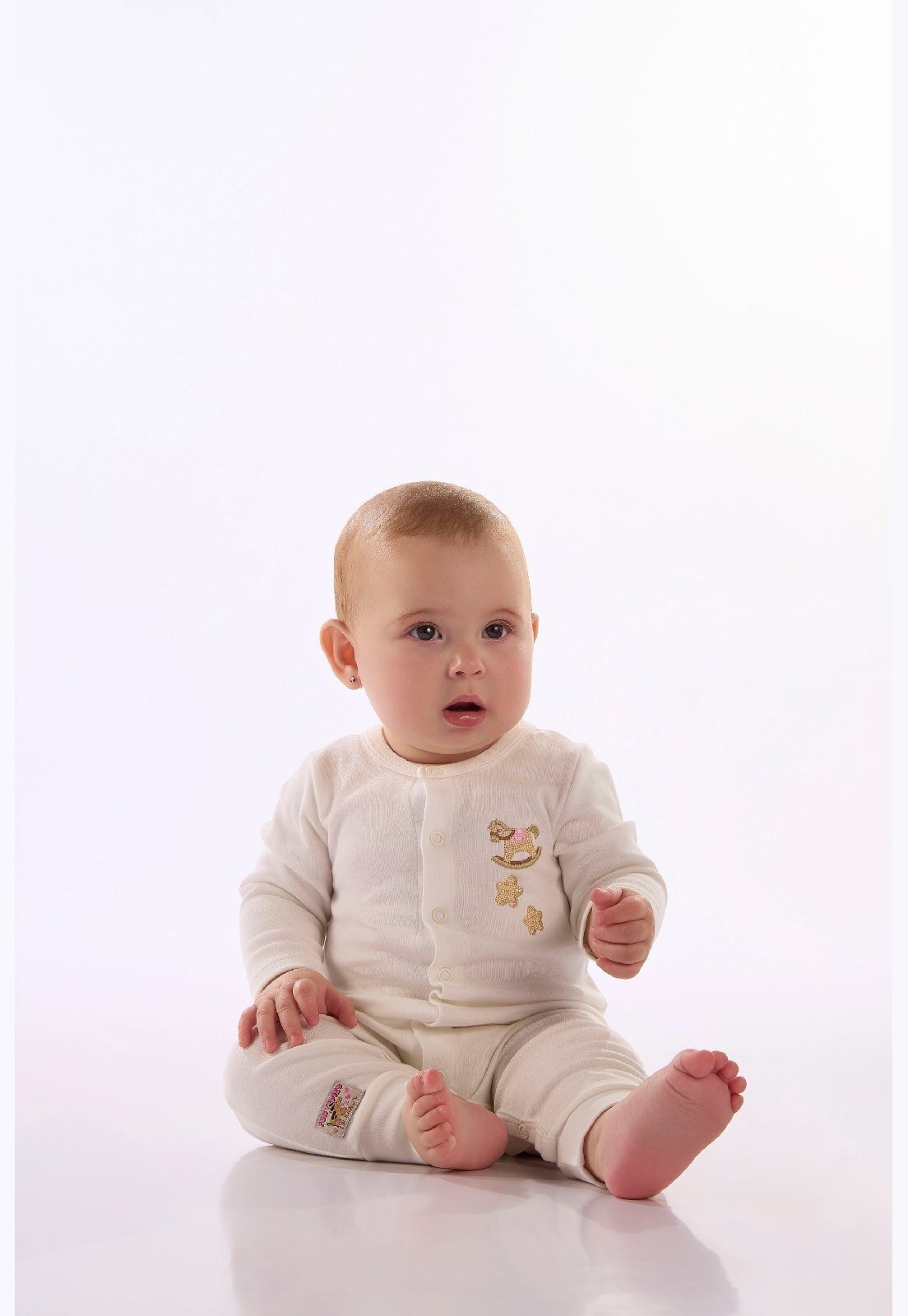Infantil - Macacão Longo Para Unissex Up Baby Branco