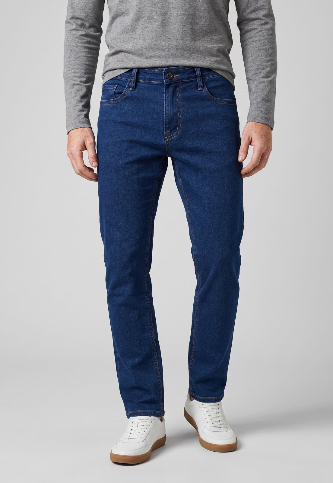 Calça Masculina Sawary Jeans Reta Azul