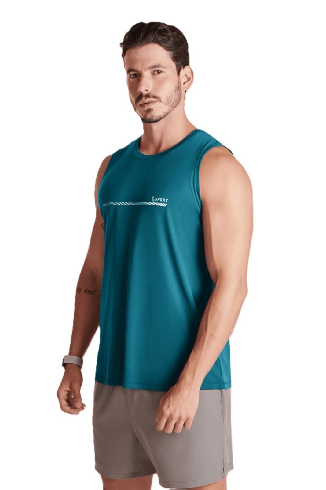 Regata Lupo Masculina Lupo Poliamida Basic Verde