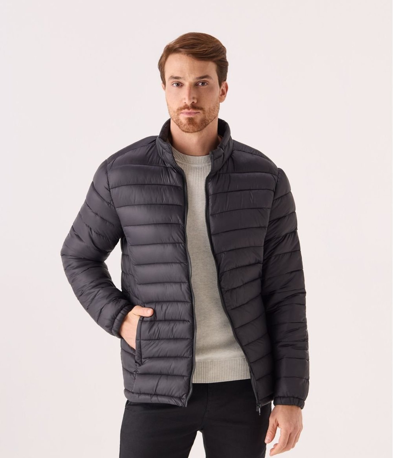 Jaqueta Makenji Puffer Masculina Preta