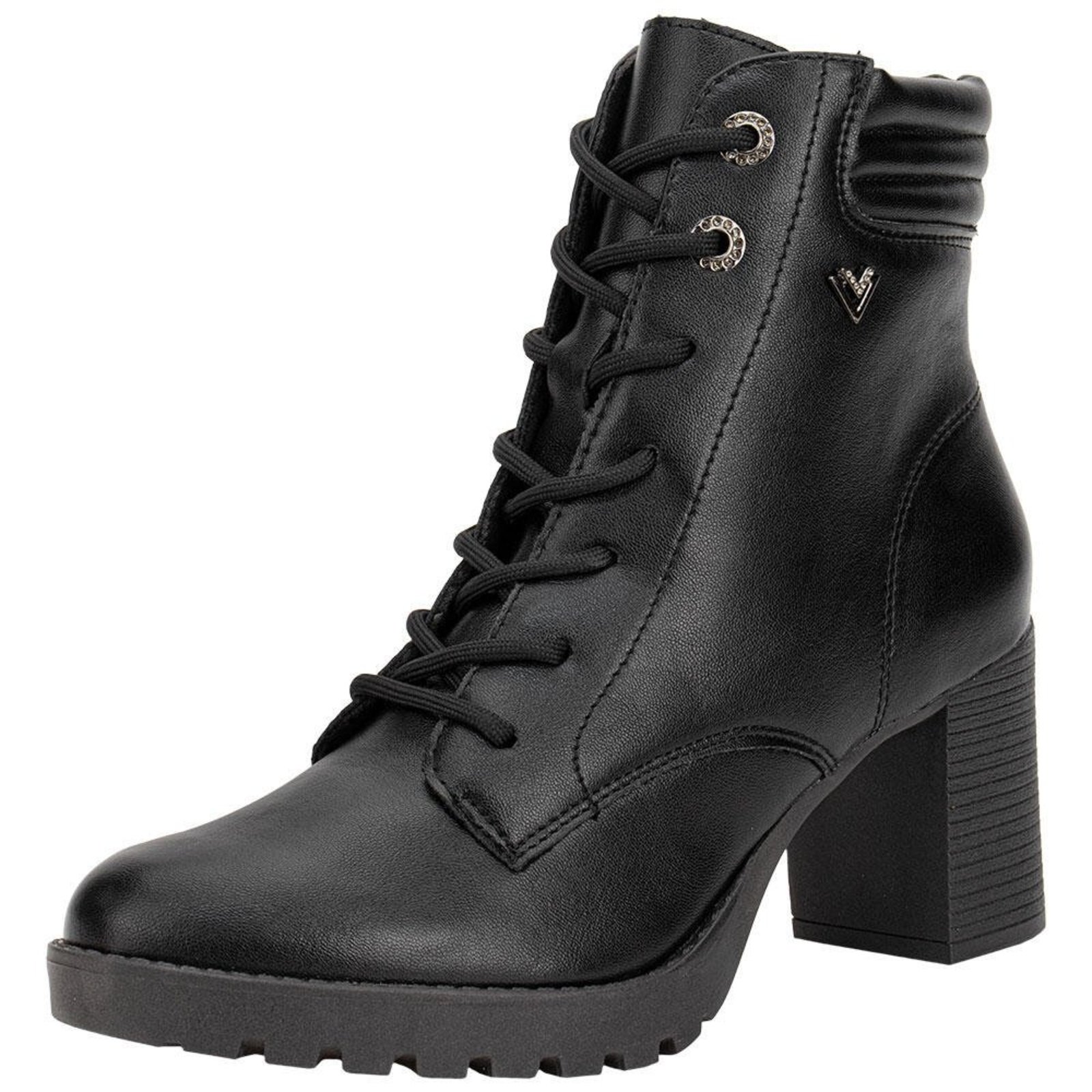 Bota Feminina Coturno Via Marte 338004 5830338 Preto